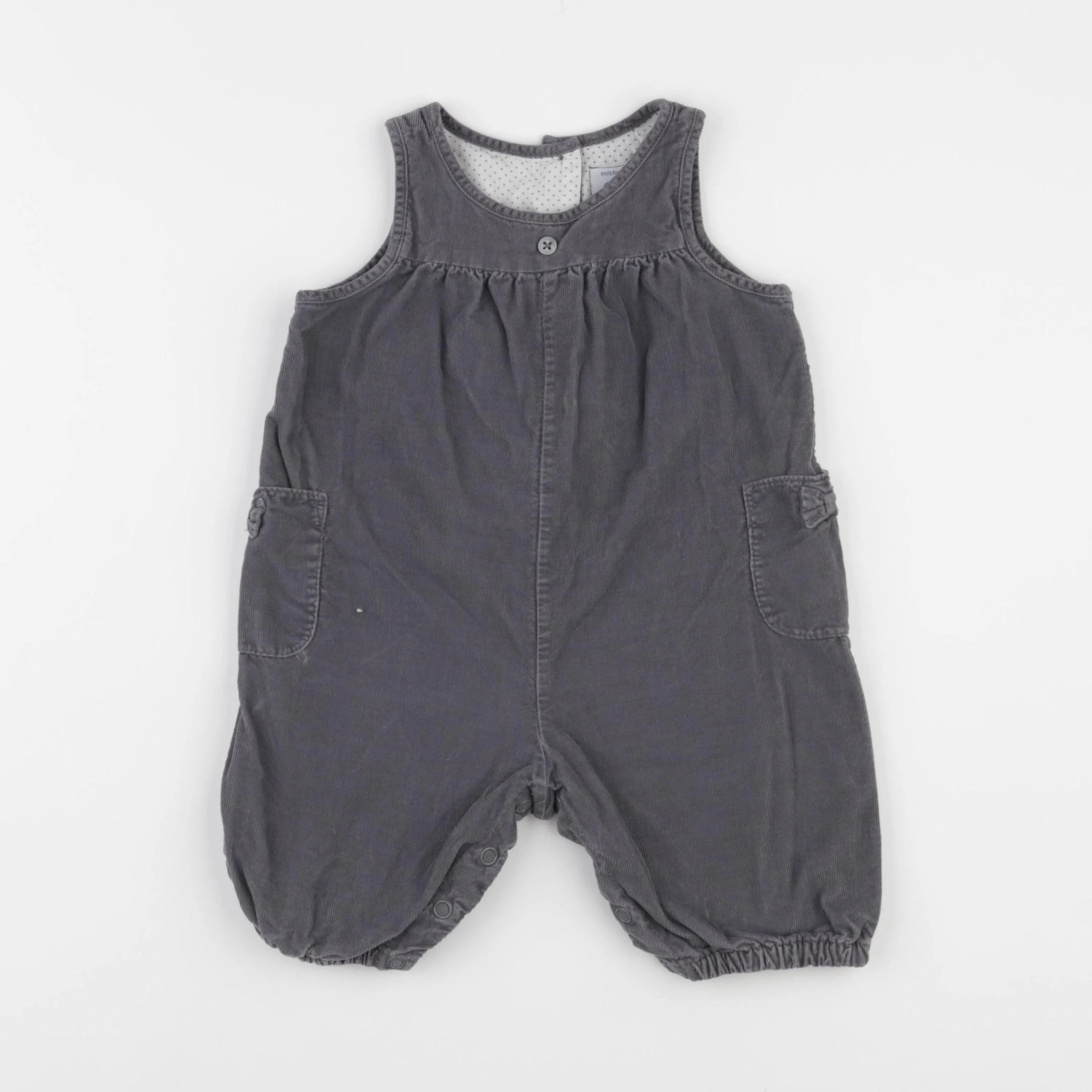 Petit Bateau - combinaison gris - 6 mois
