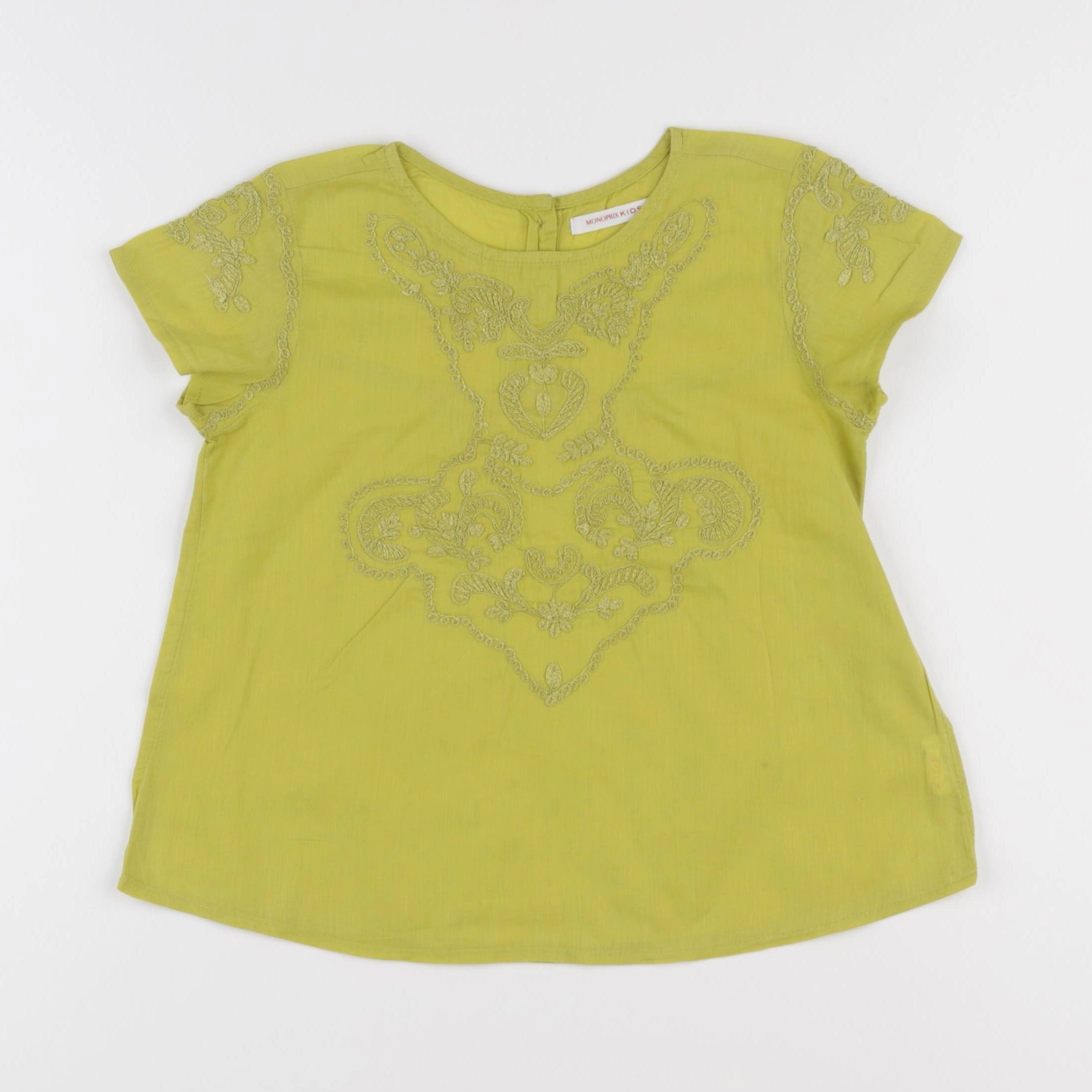 Monoprix - blouse vert - 4 ans