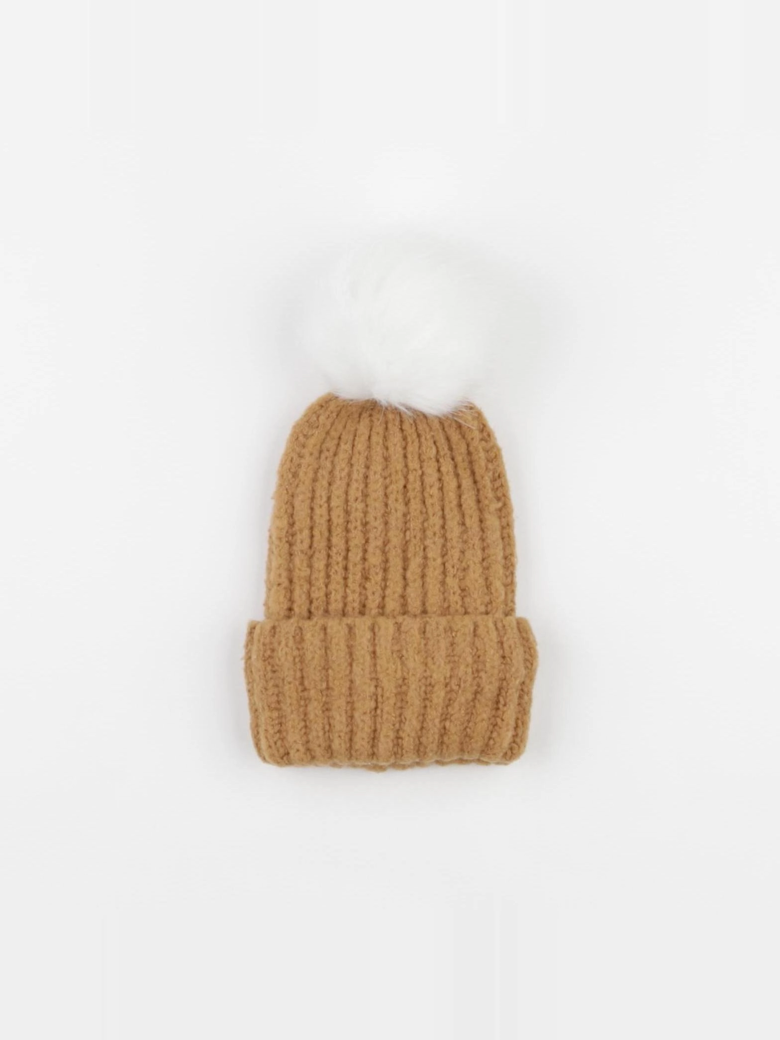 Vertbaudet - bonnet marron - 2/3 ans