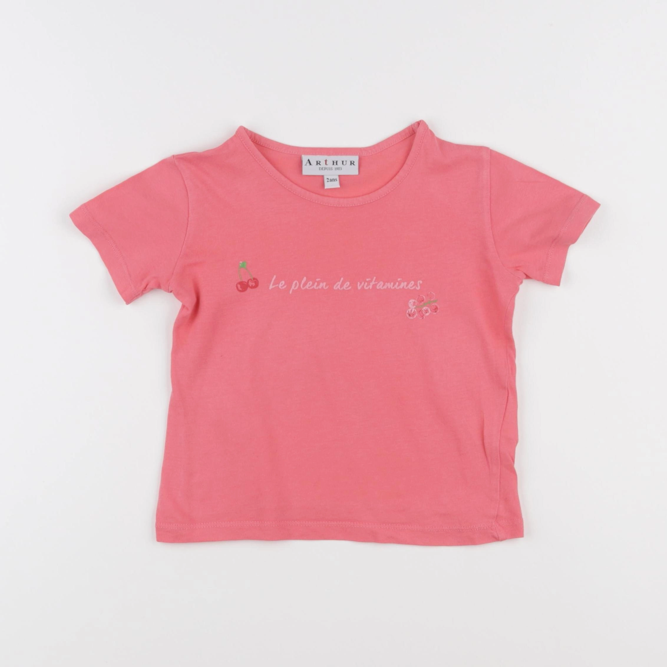 Arthur - tee-shirt rose - 2 ans