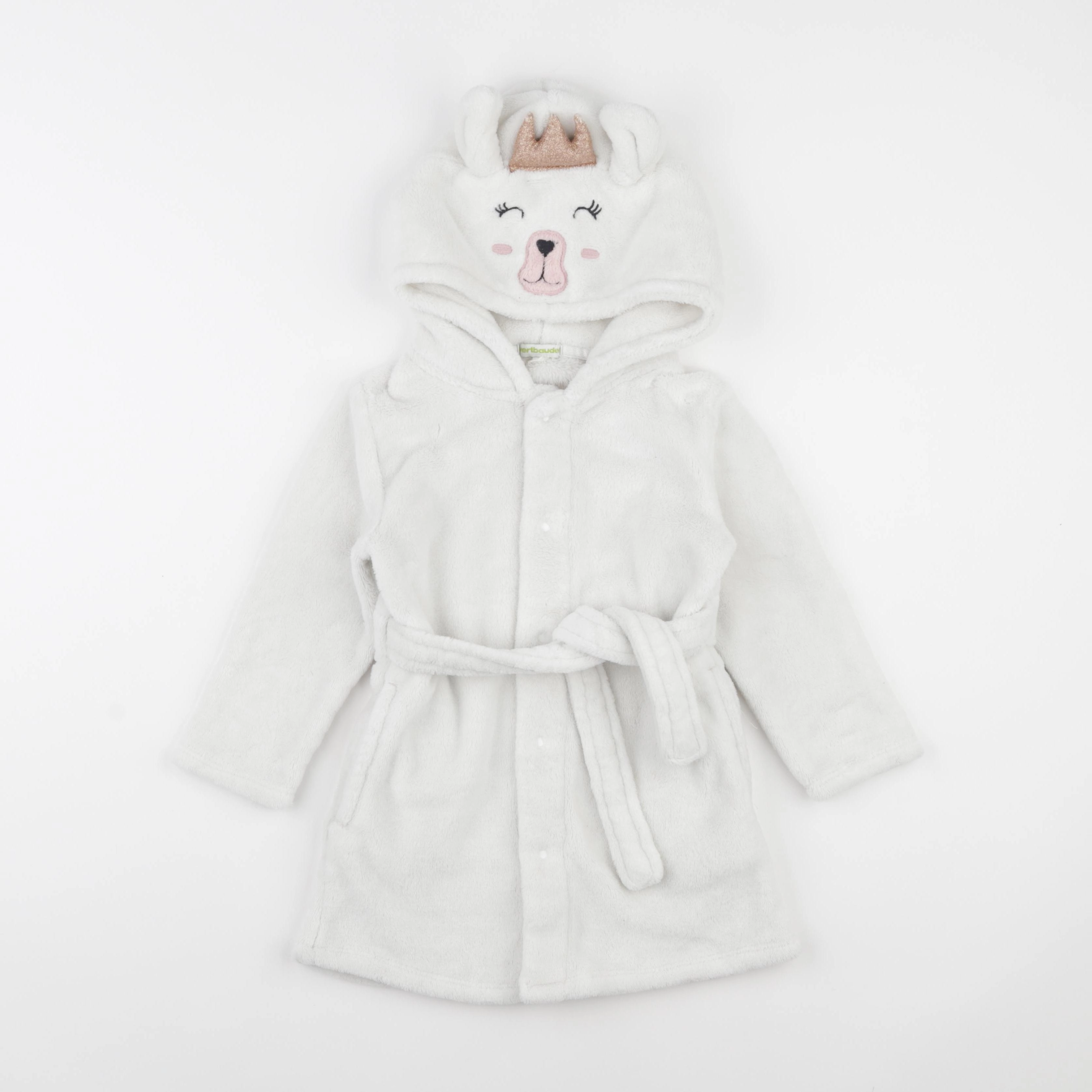 Vertbaudet - robe de chambre blanc - 4 ans