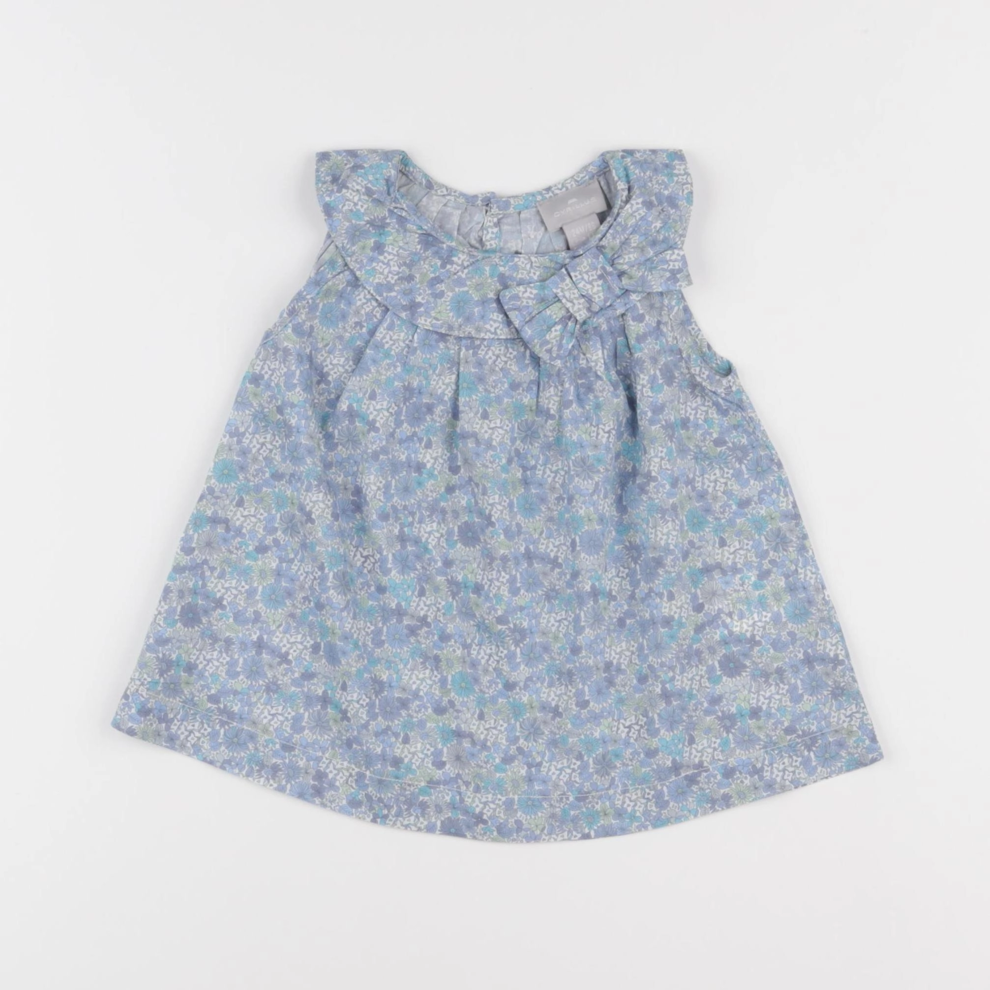 Cyrillus - blouse bleu - 24 mois