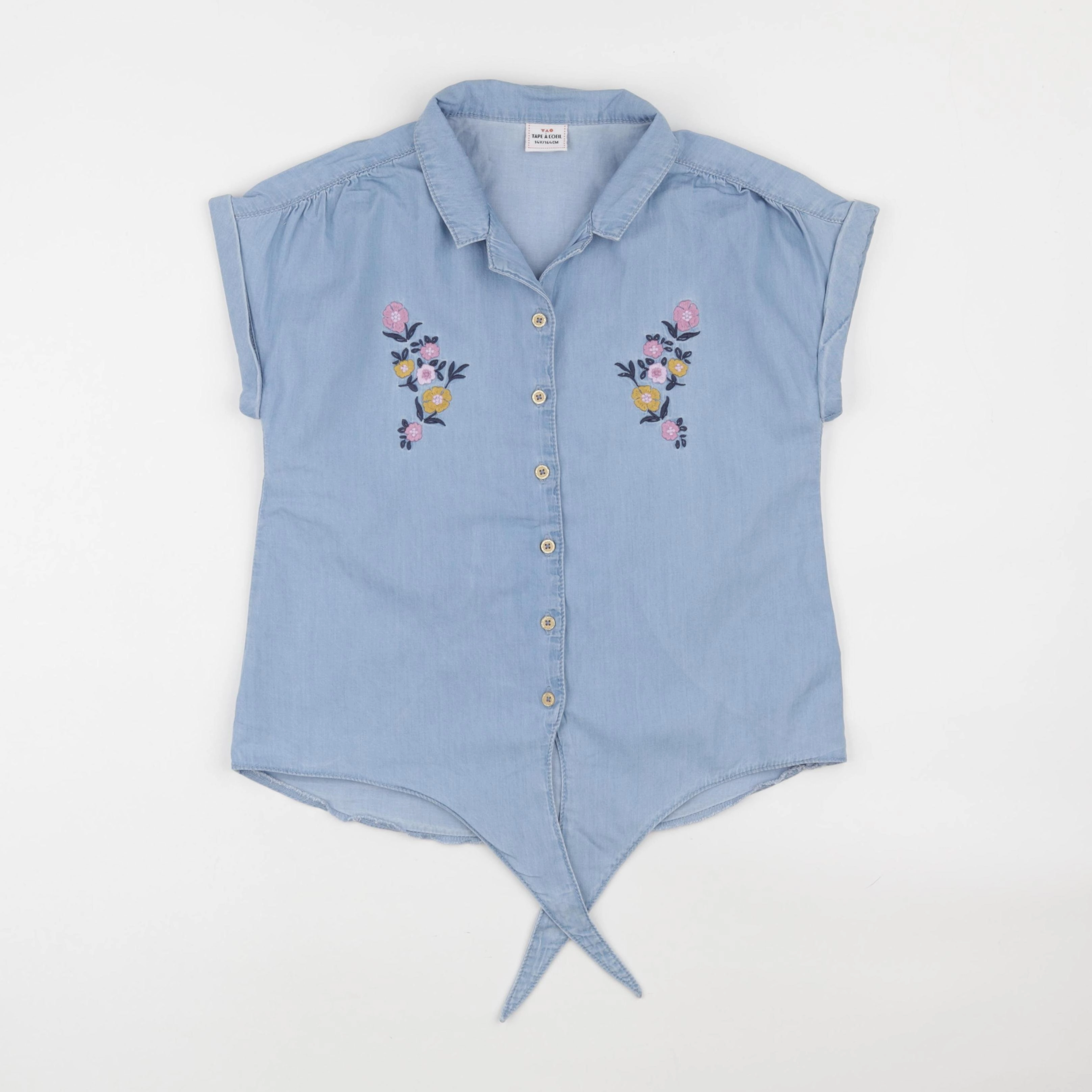 Tape à l'oeil - chemise bleu - 14 ans