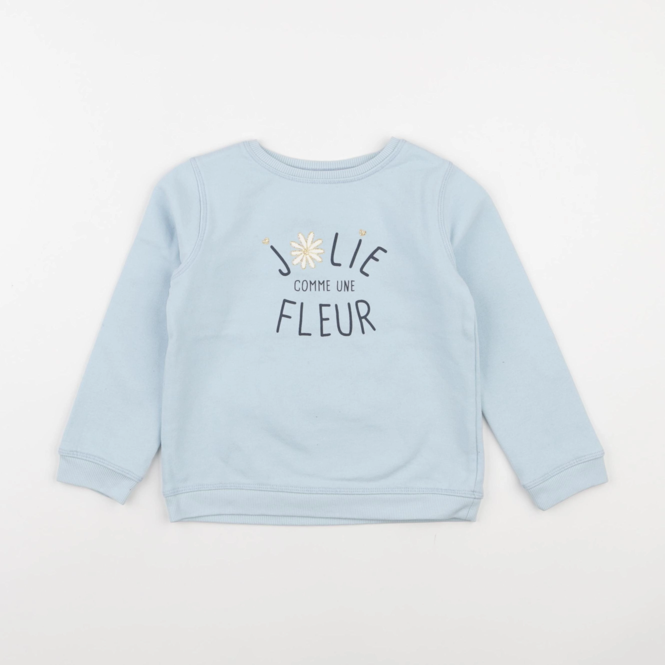 Vertbaudet - sweat bleu - 4 ans