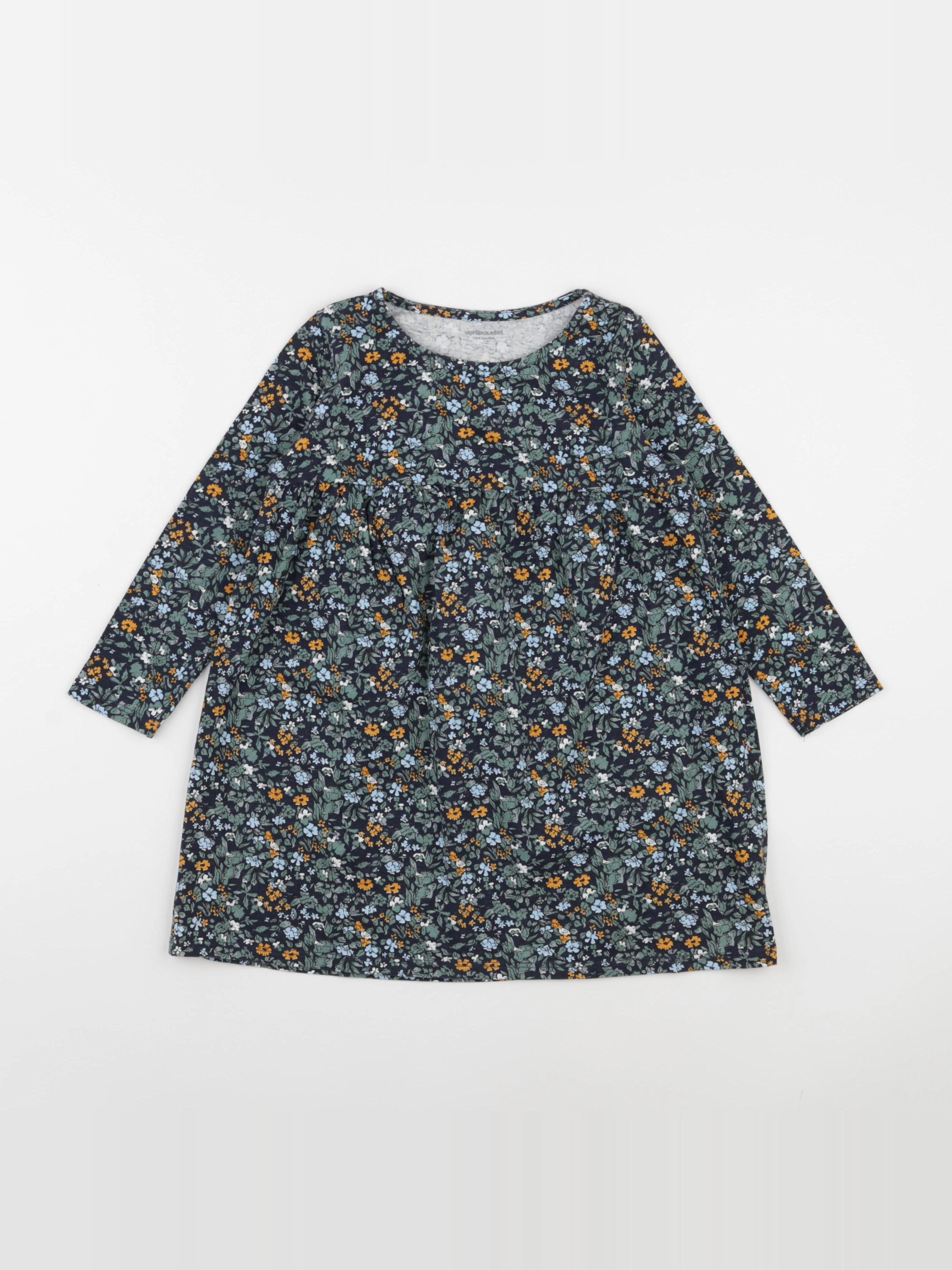 Vertbaudet - robe vert - 4 ans