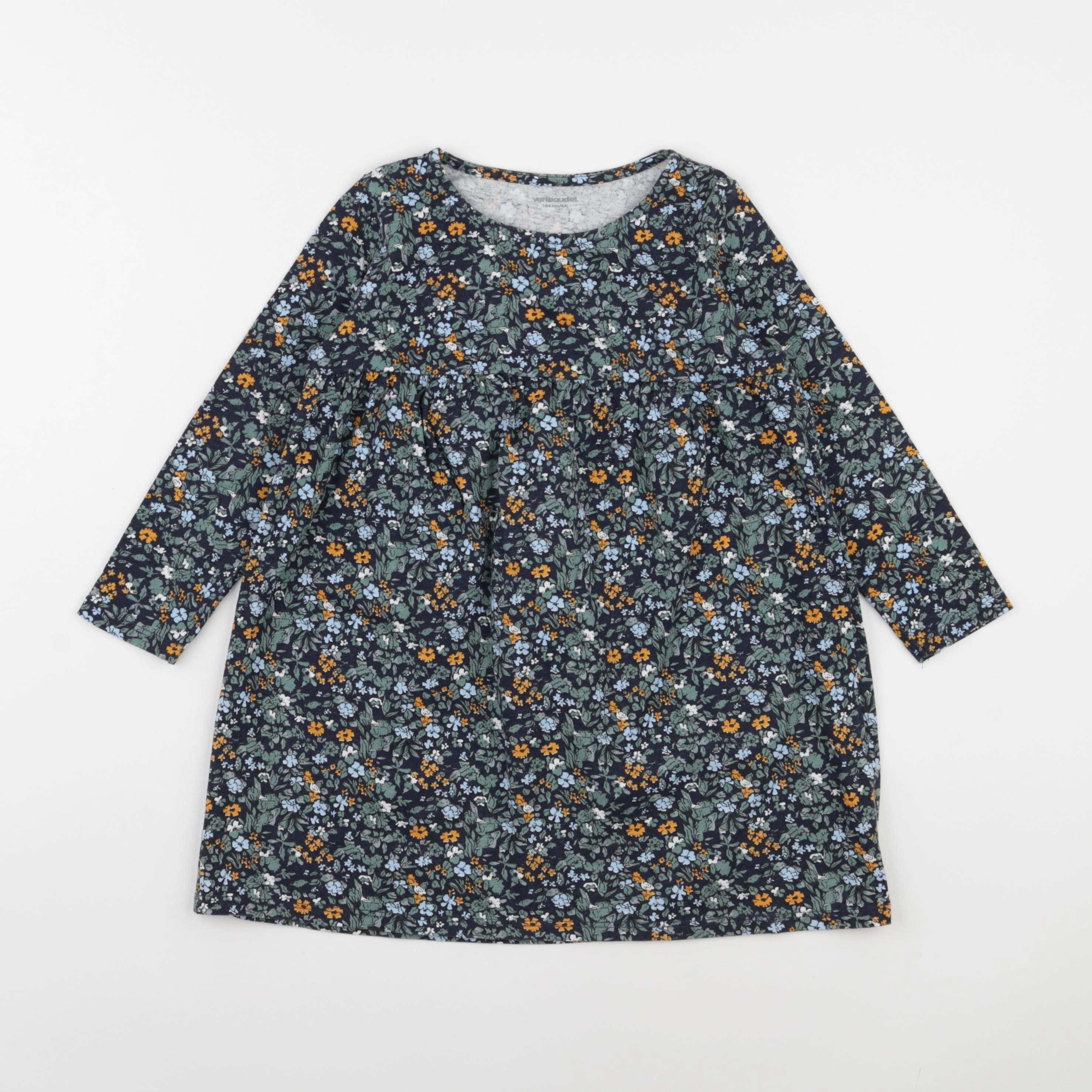 Vertbaudet - robe vert - 4 ans