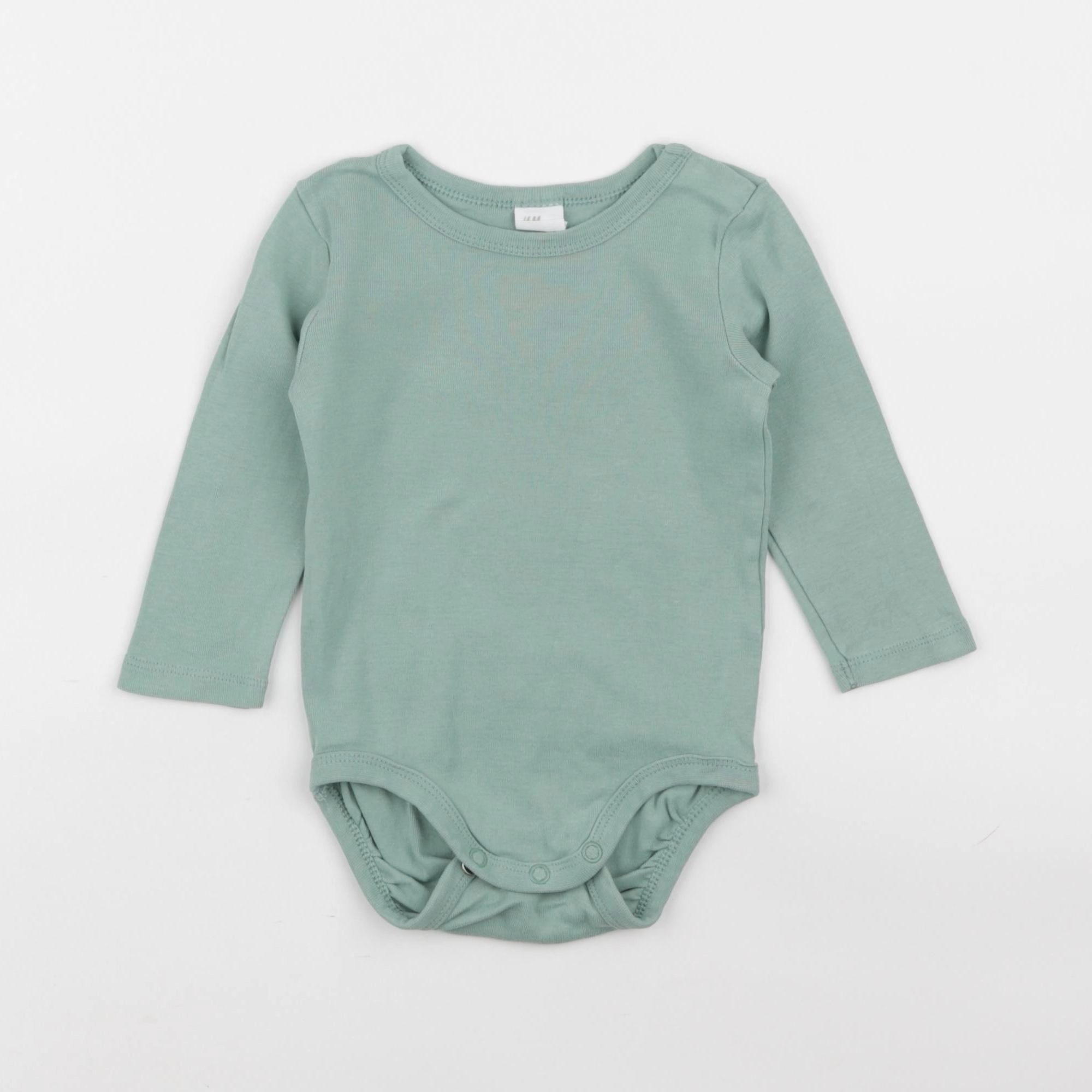 H&M - body vert - 6/9 mois