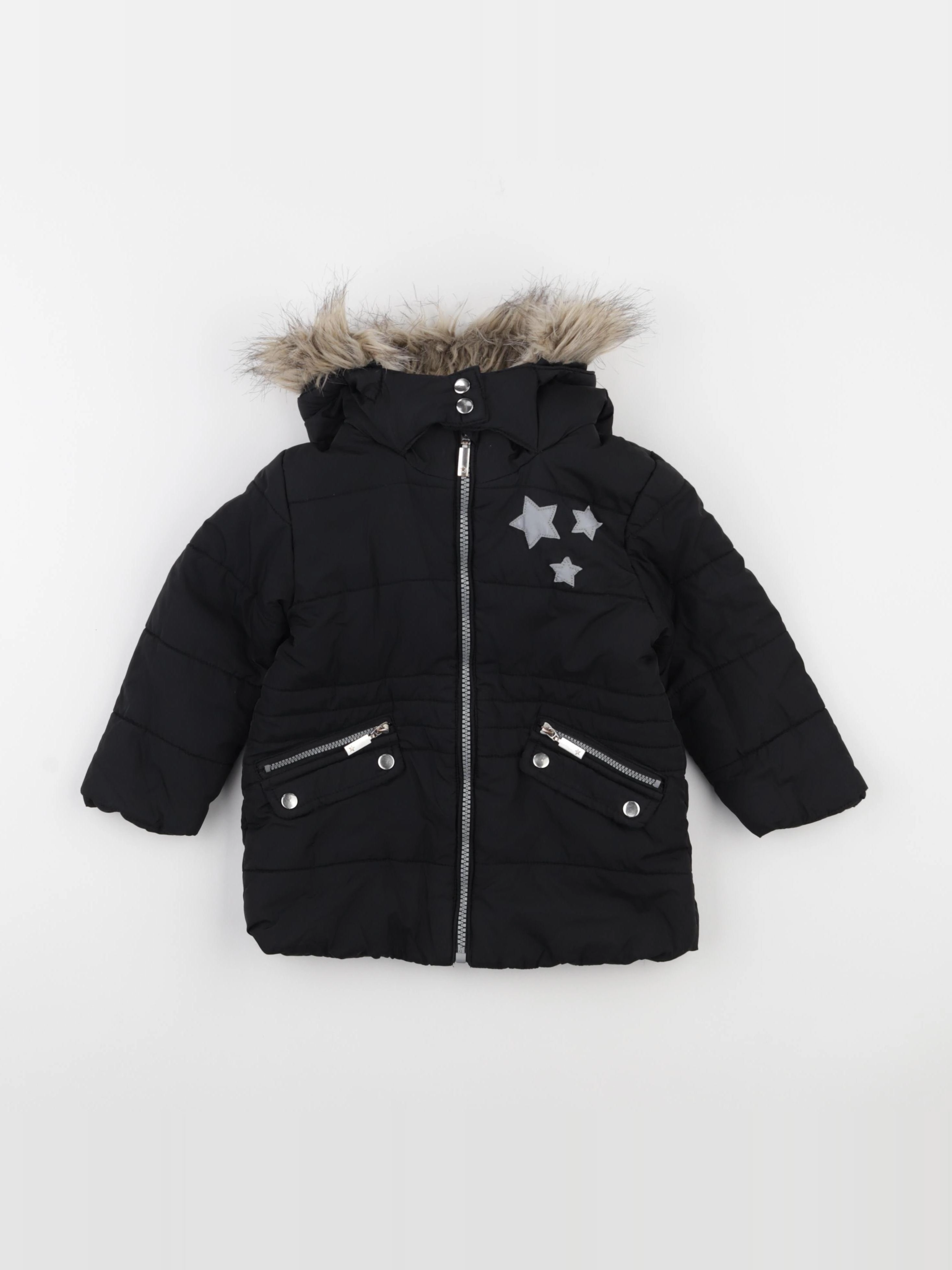 Vertbaudet - doudoune noir - 2 ans
