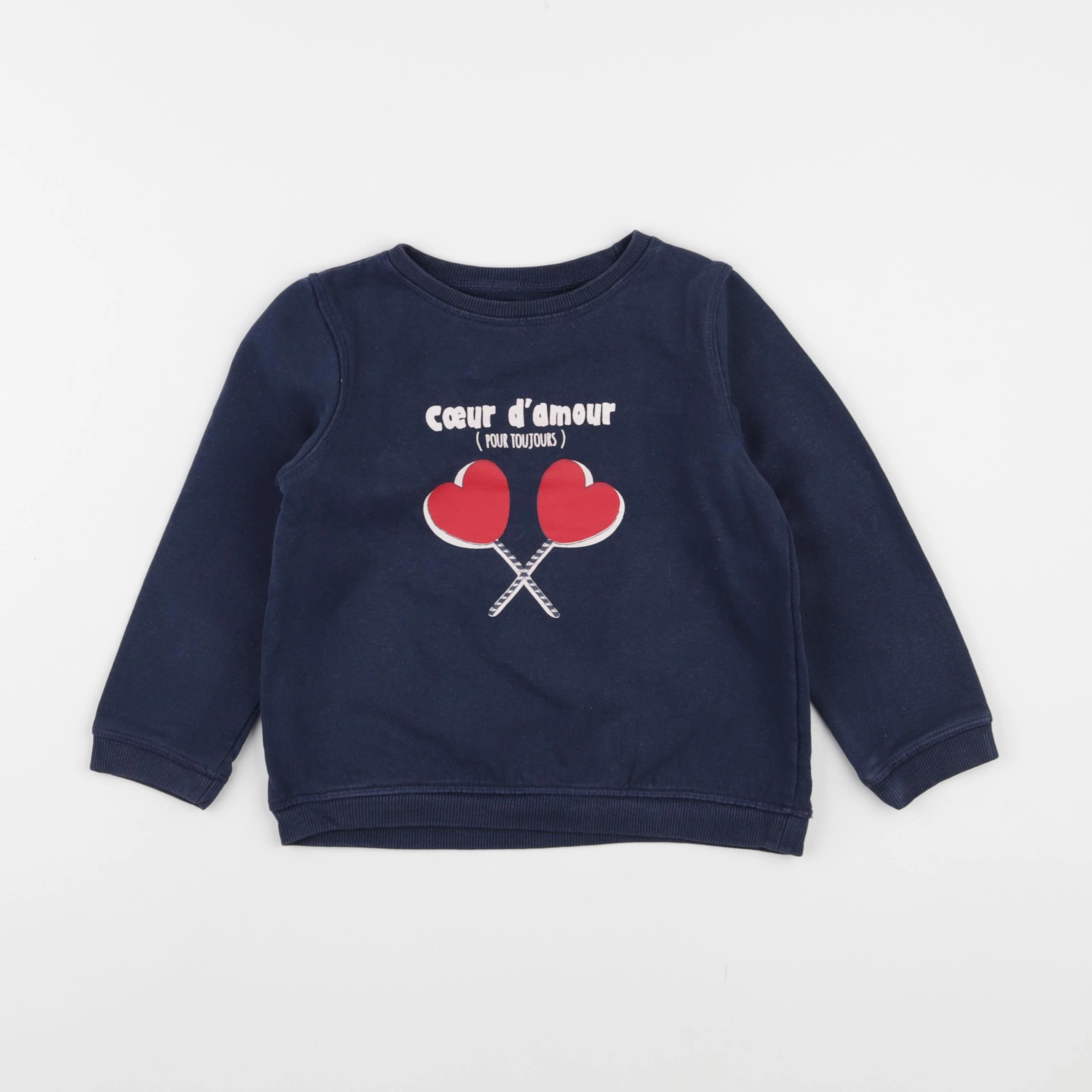 Vertbaudet - sweat bleu - 5 ans