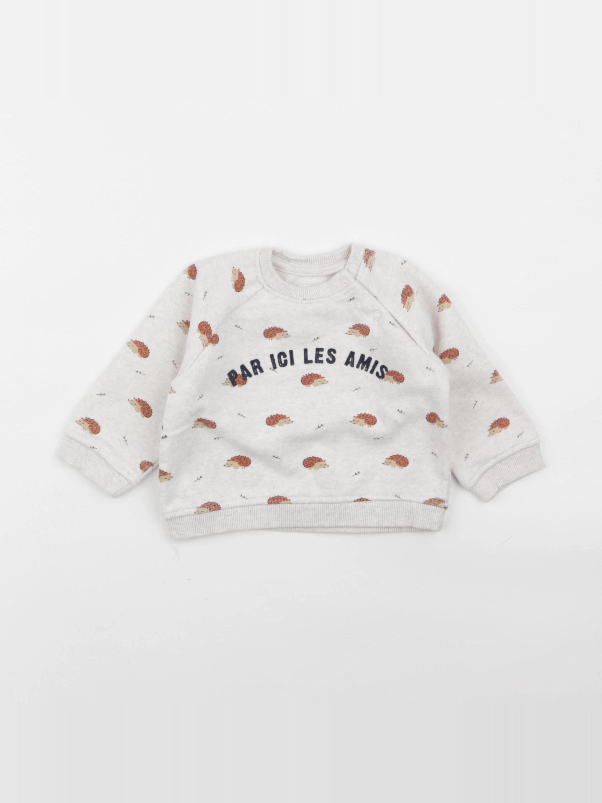 Boutchou - sweat beige - 9 mois