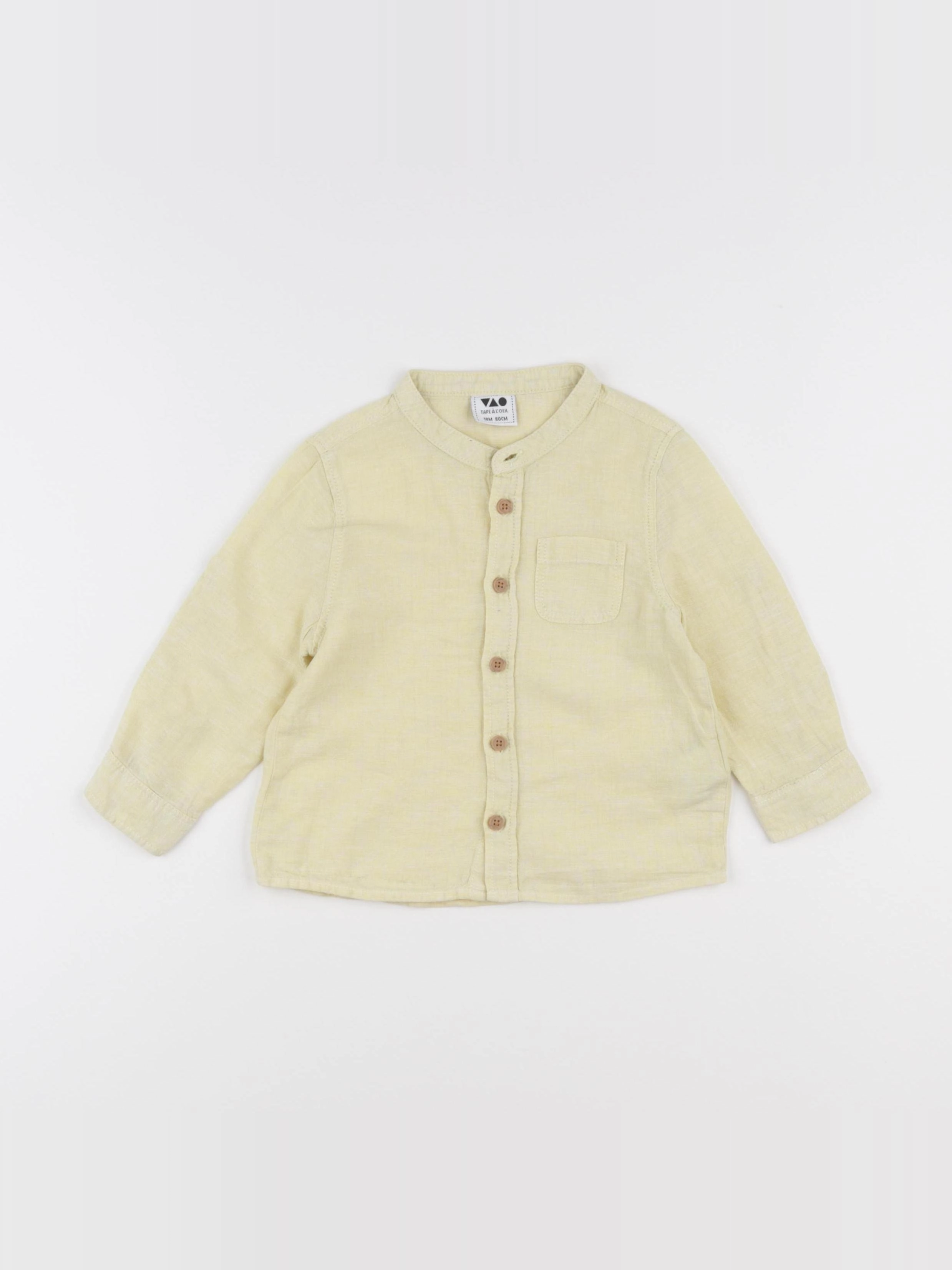 Tape à l'oeil - chemise jaune - 18 mois