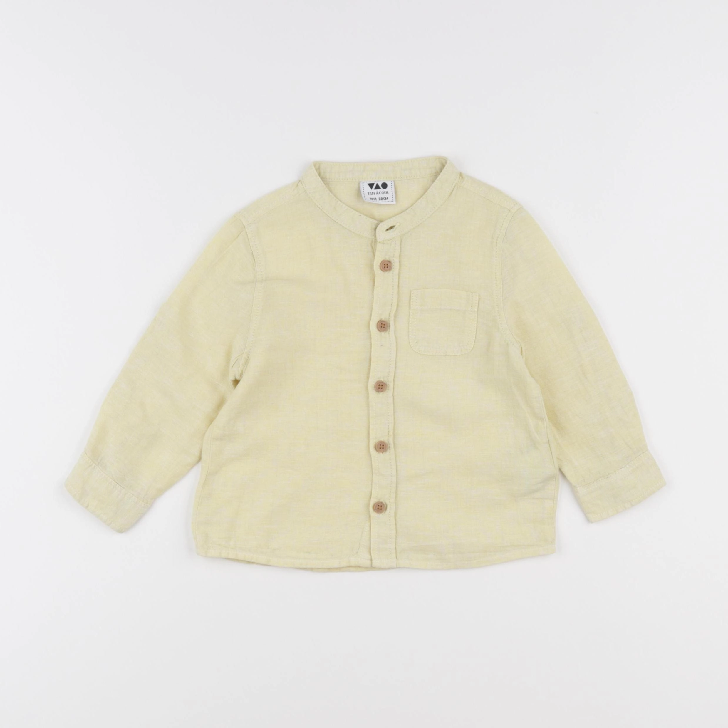 Tape à l'oeil - chemise jaune - 18 mois