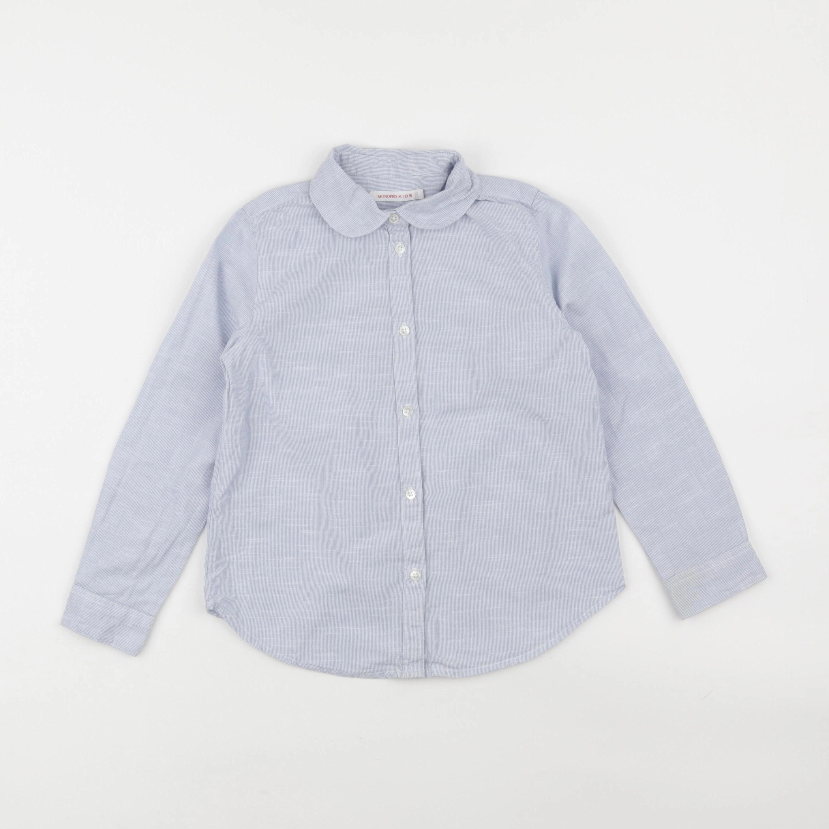 Monoprix - chemise bleu - 6 ans