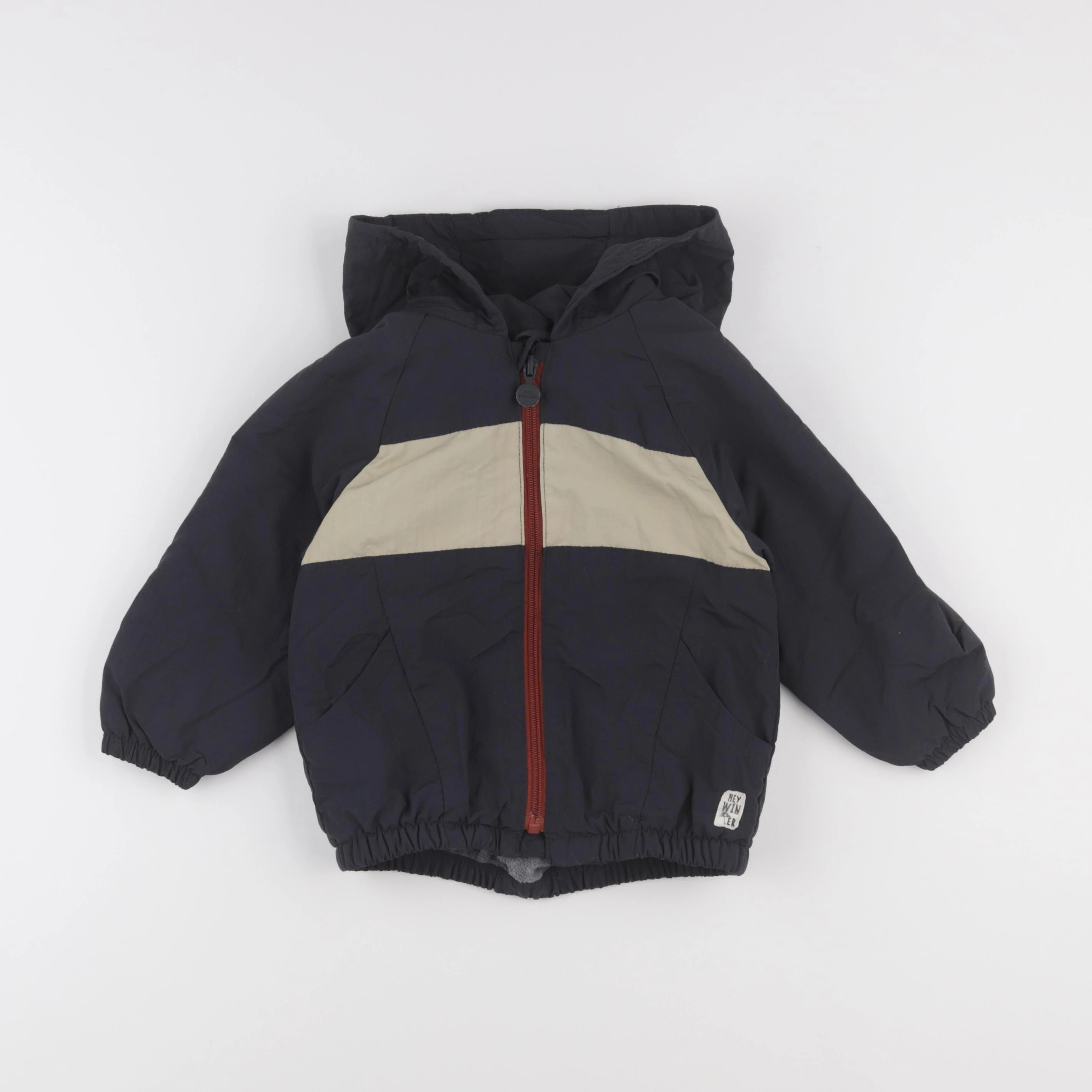 Zara - imperméable noir - 2/3 ans