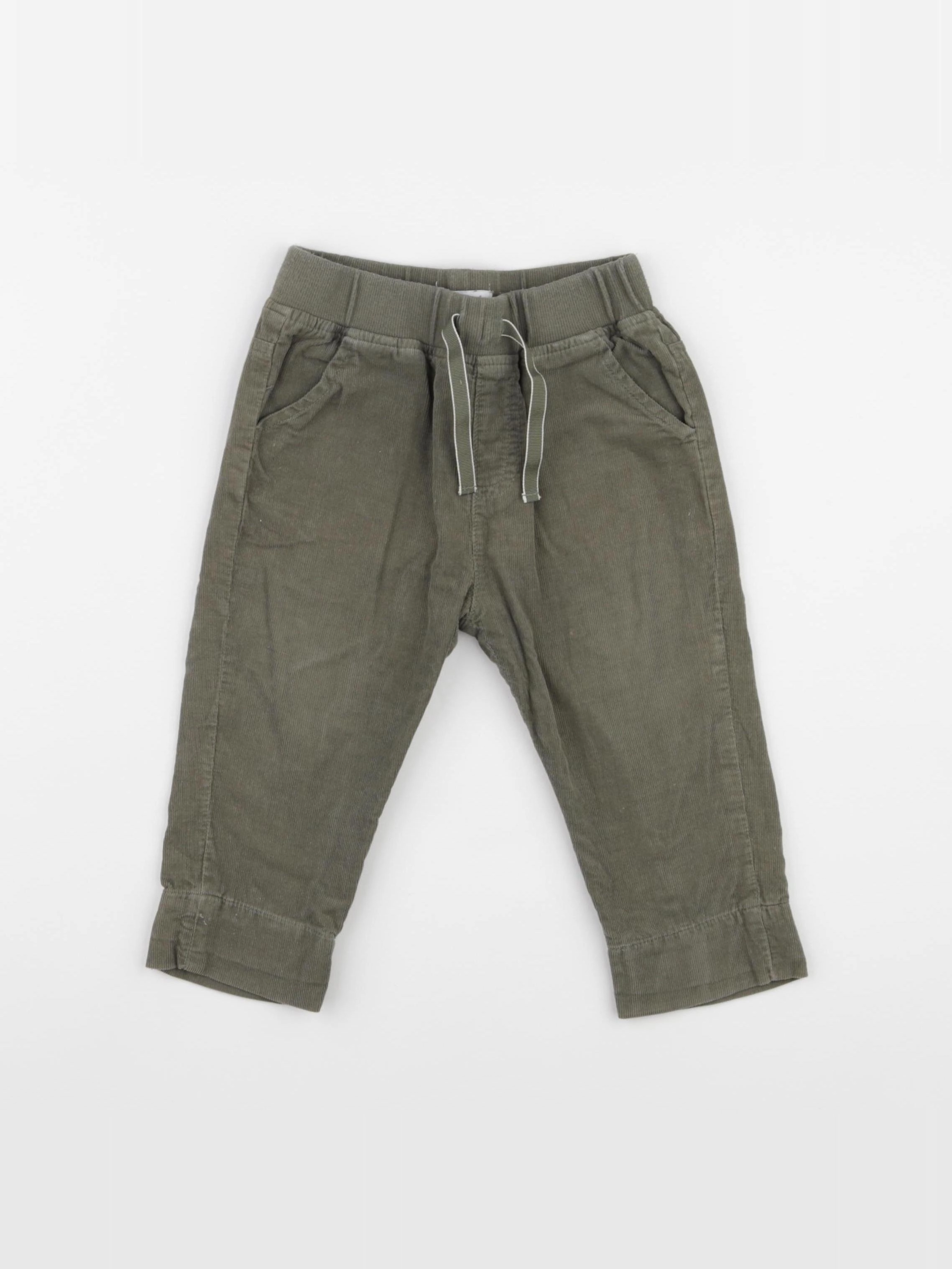 Vertbaudet - pantalon vert - 18 mois
