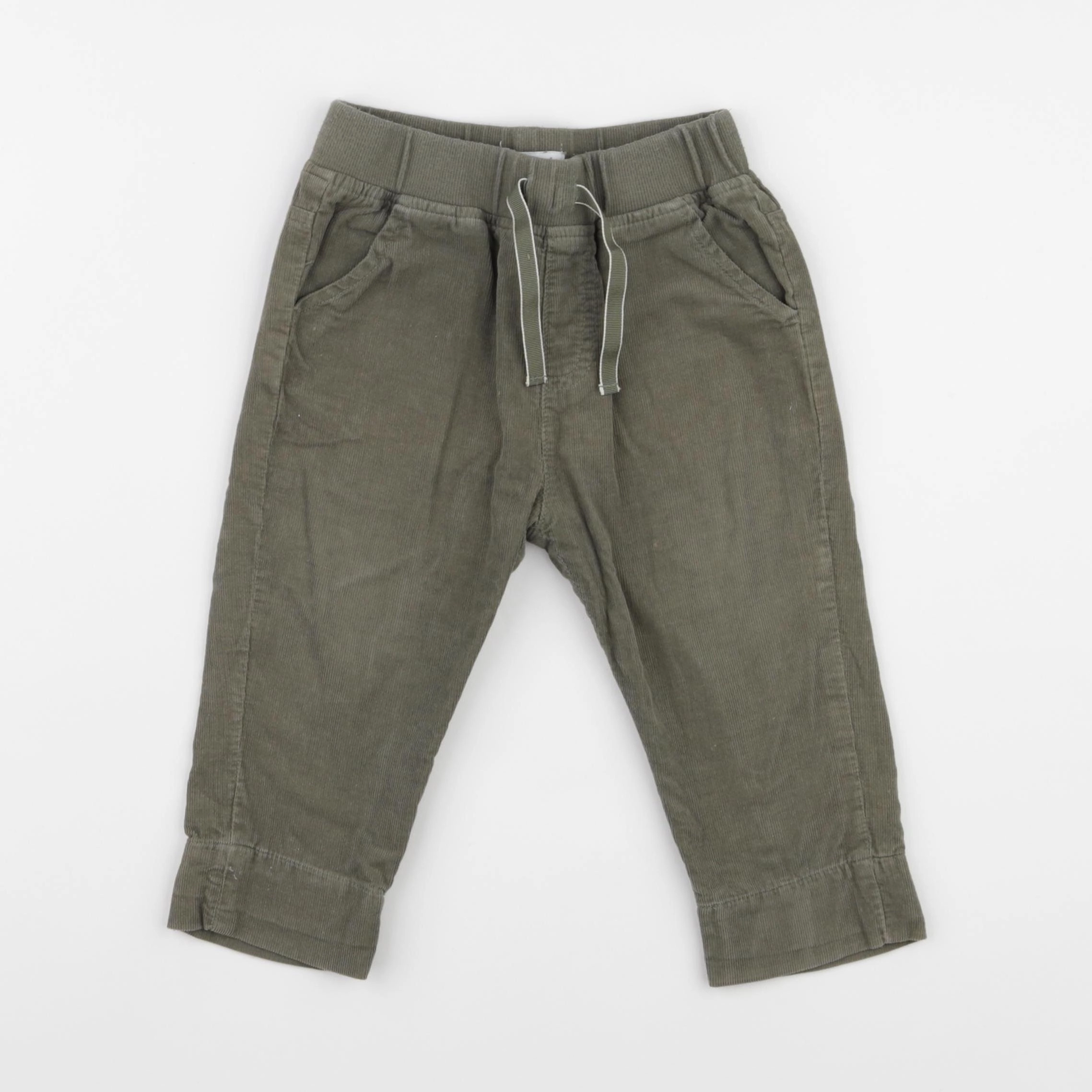 Vertbaudet - pantalon vert - 18 mois