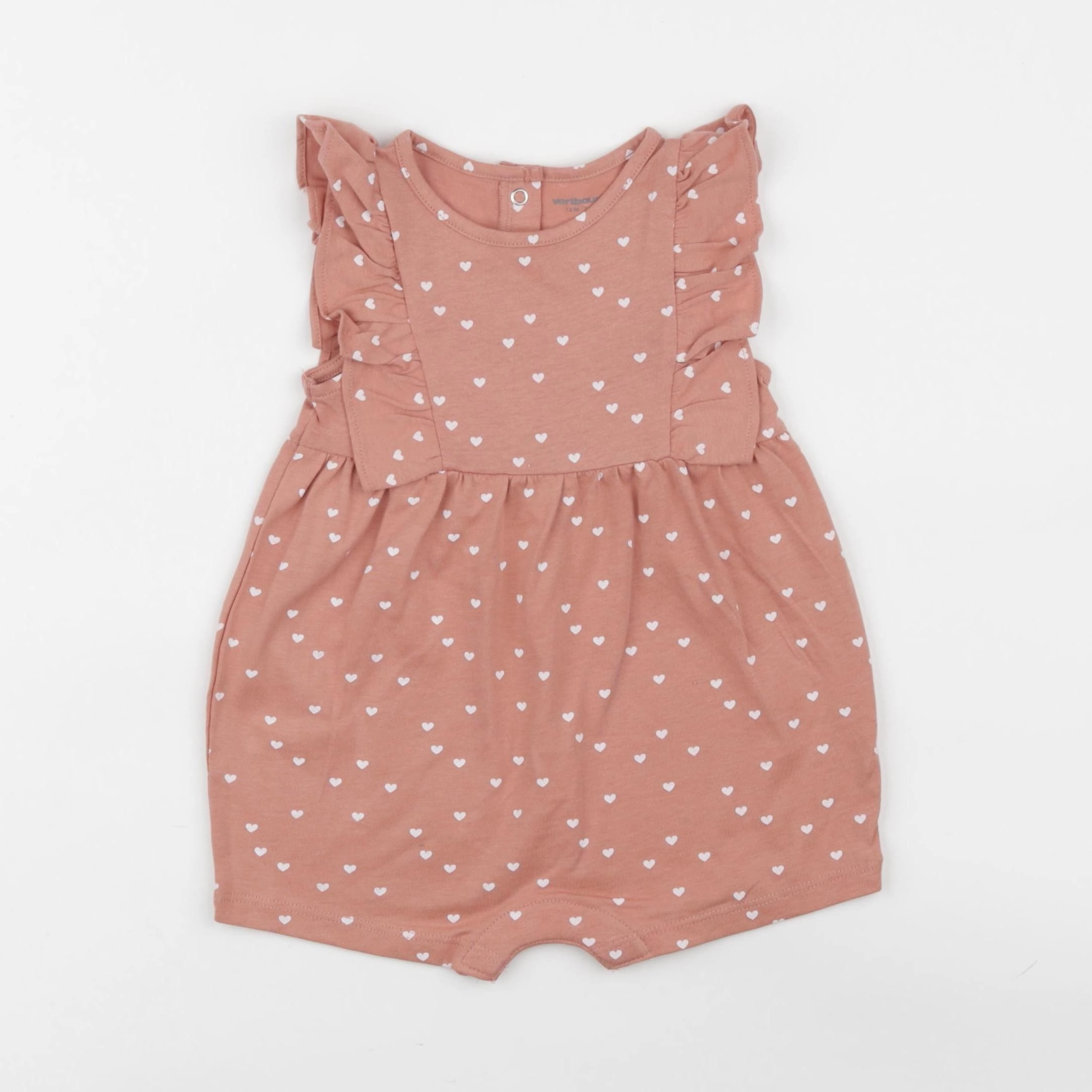 Vertbaudet - combinaison rose - 12 mois