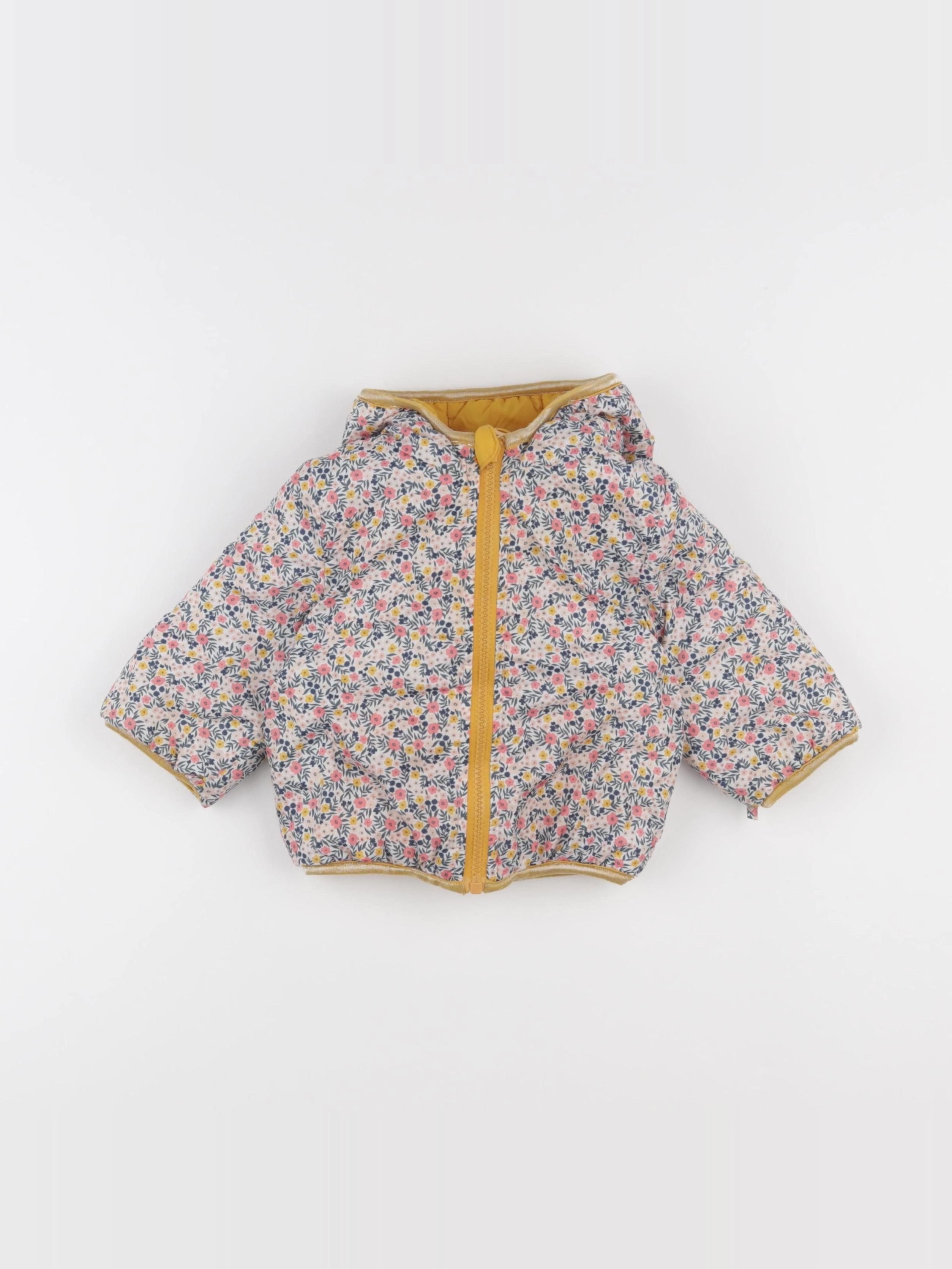 Vertbaudet - doudoune réversible multicolore - 12 mois