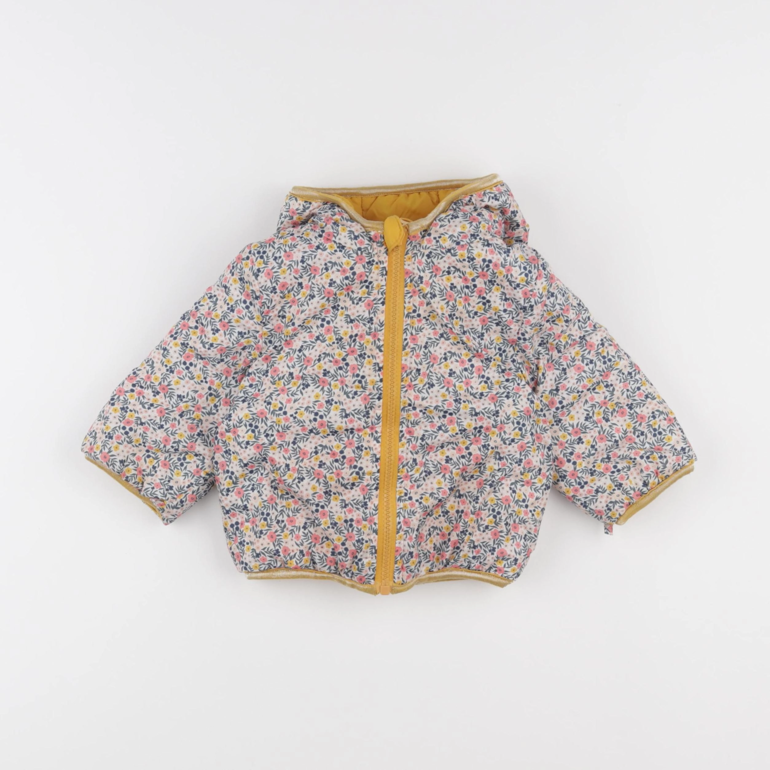 Vertbaudet - doudoune réversible multicolore - 12 mois