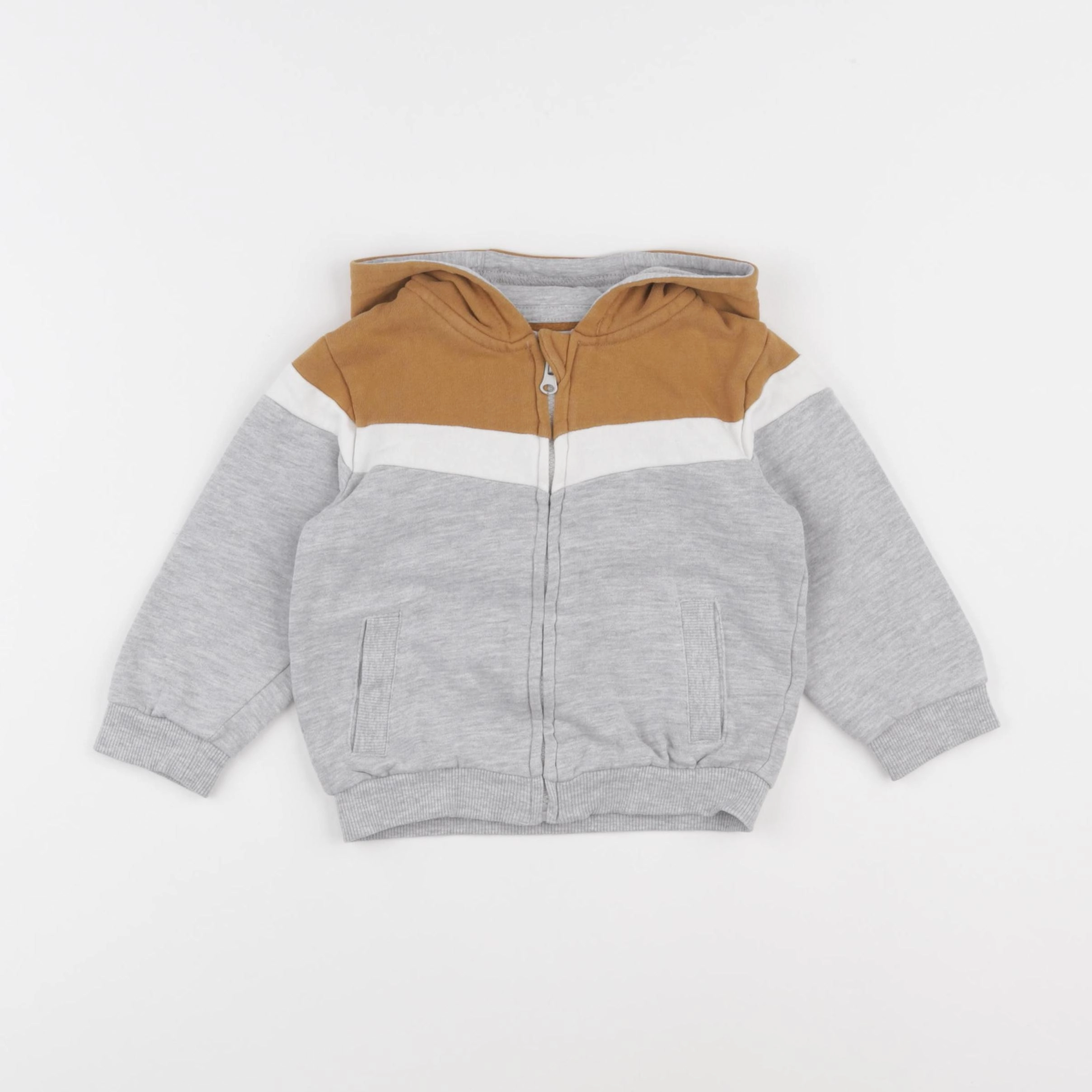Vertbaudet - sweat gris - 18 mois