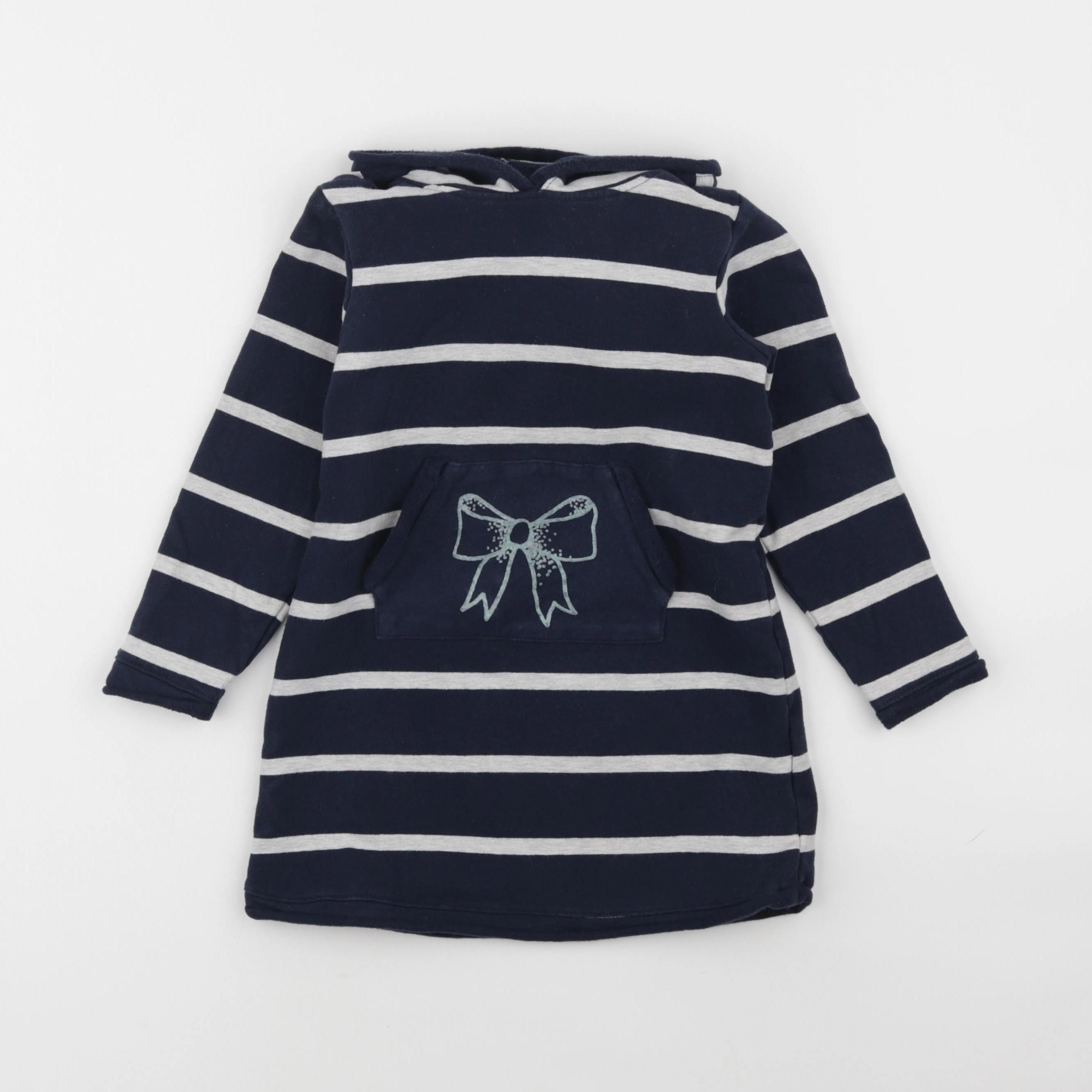 Vertbaudet - robe bleu, blanc - 5 ans