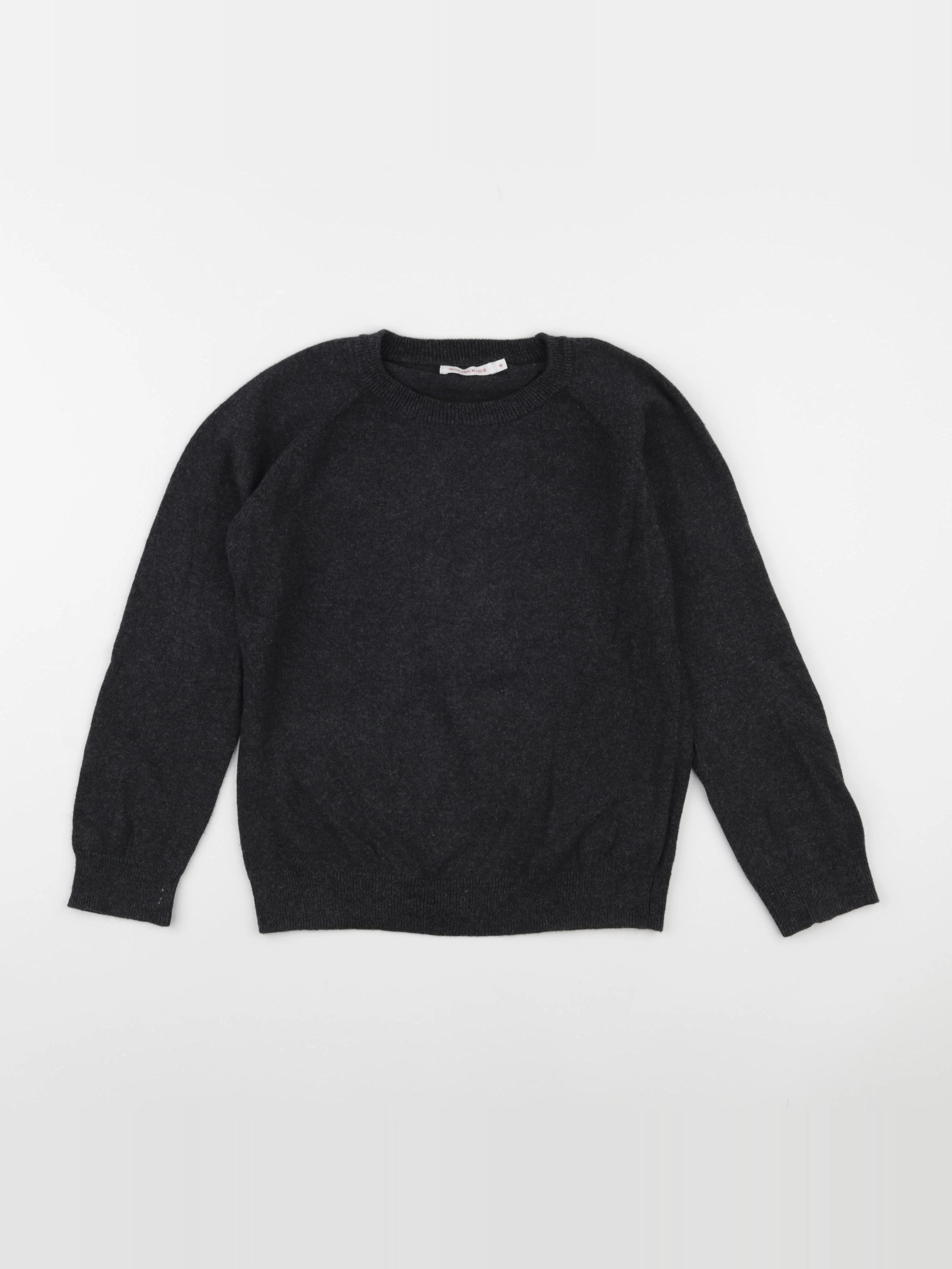 Monoprix - pull gris - 8 ans