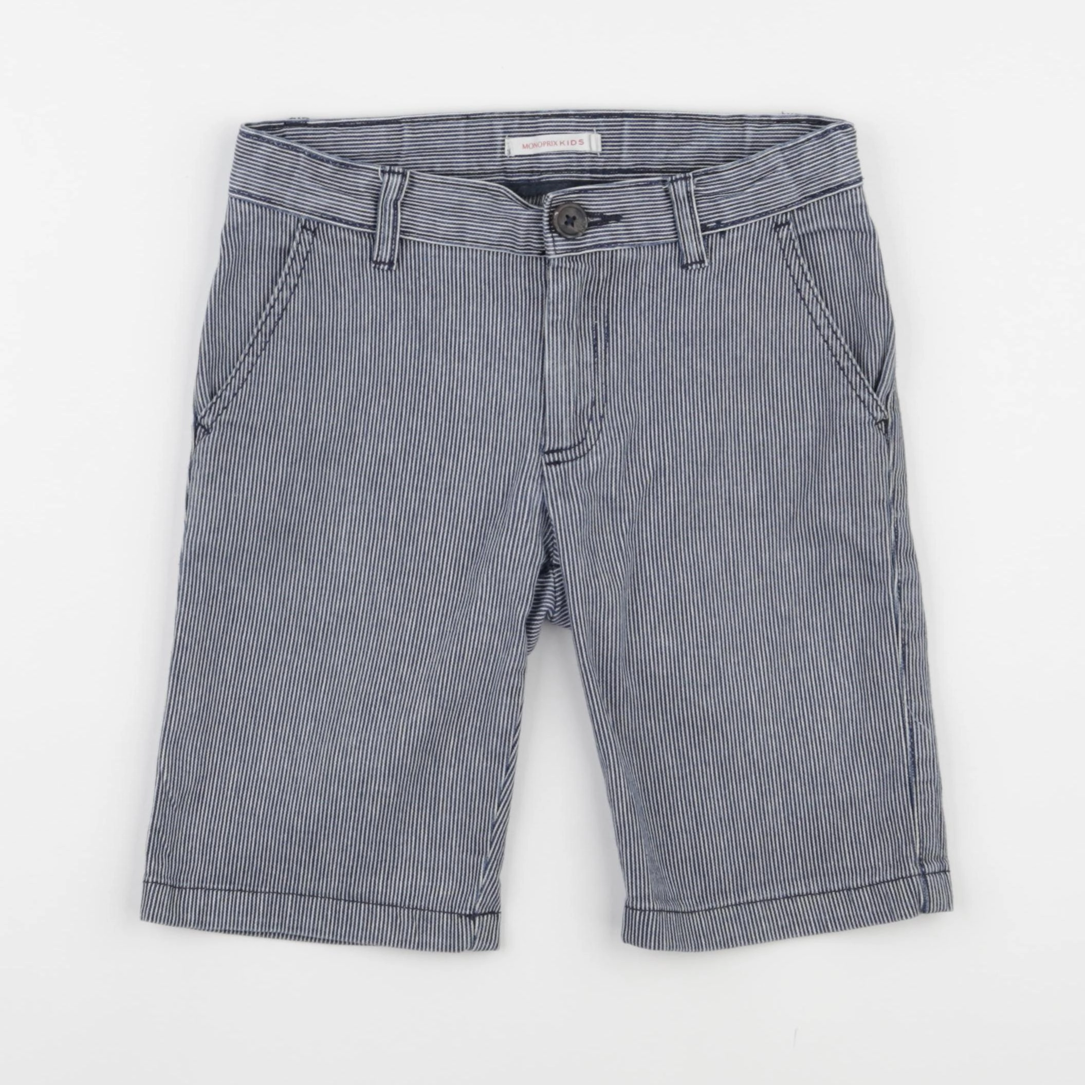 Monoprix - short bleu - 8 ans