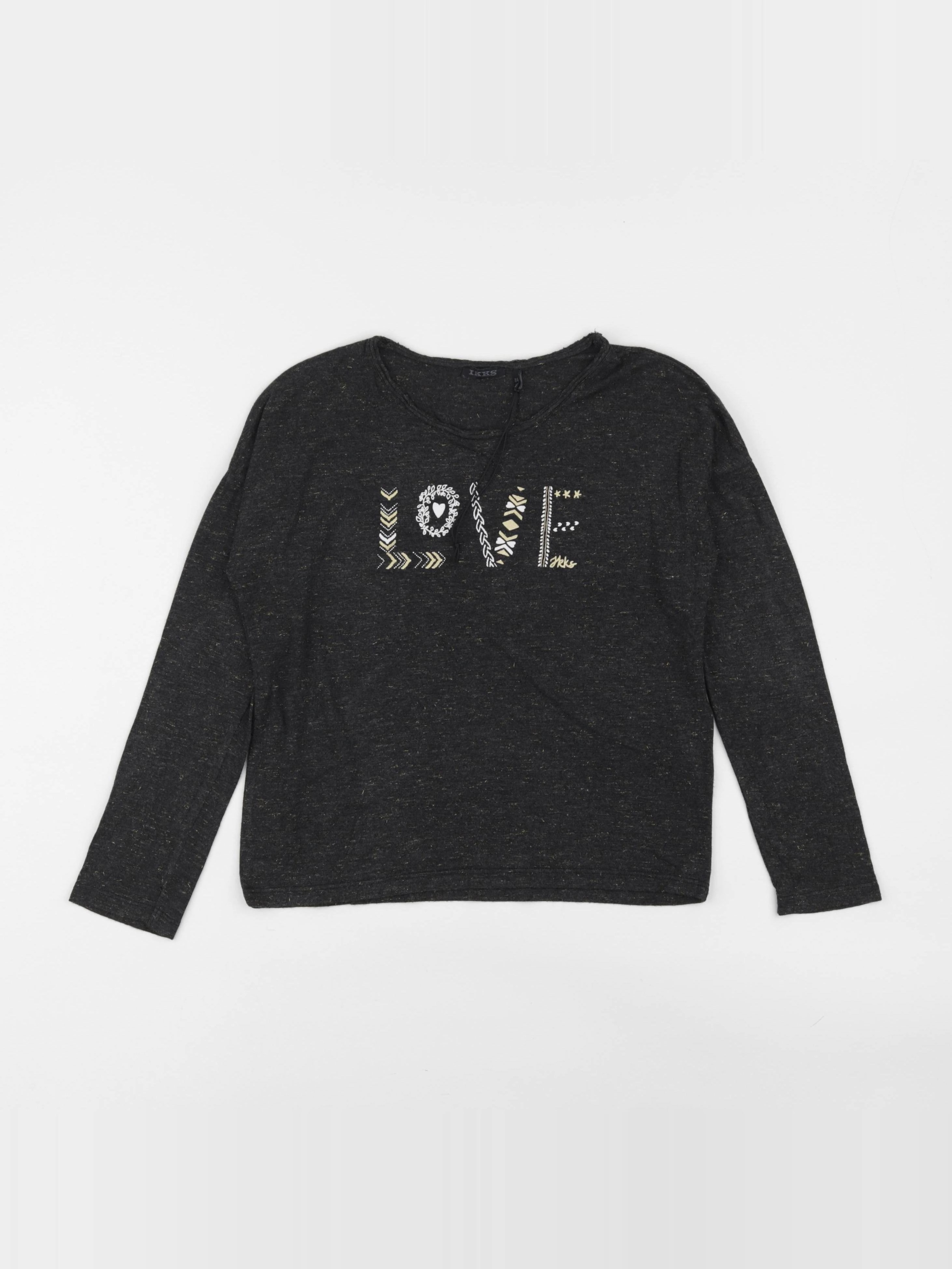 IKKS - tee-shirt gris - 8 ans