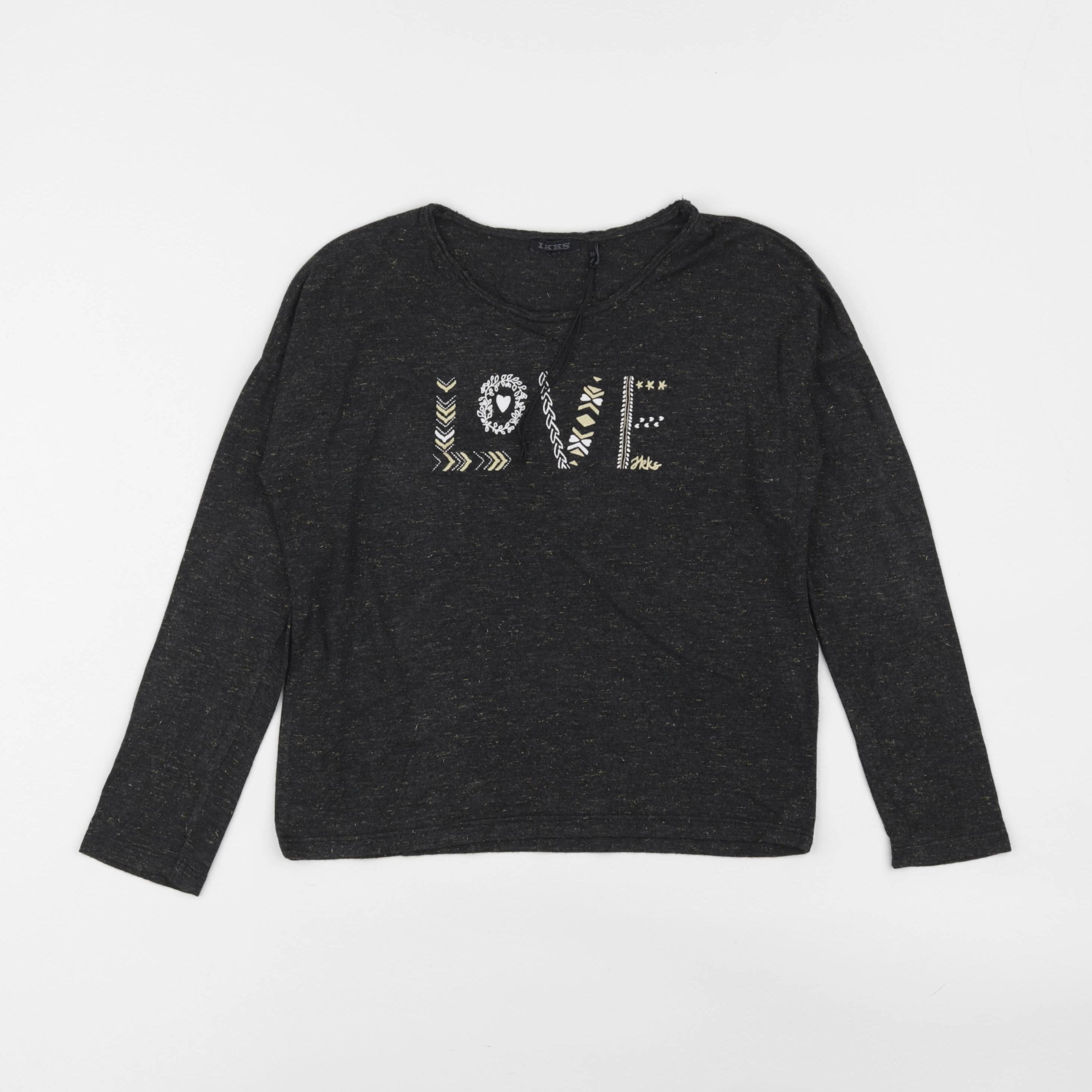 IKKS - tee-shirt gris - 8 ans