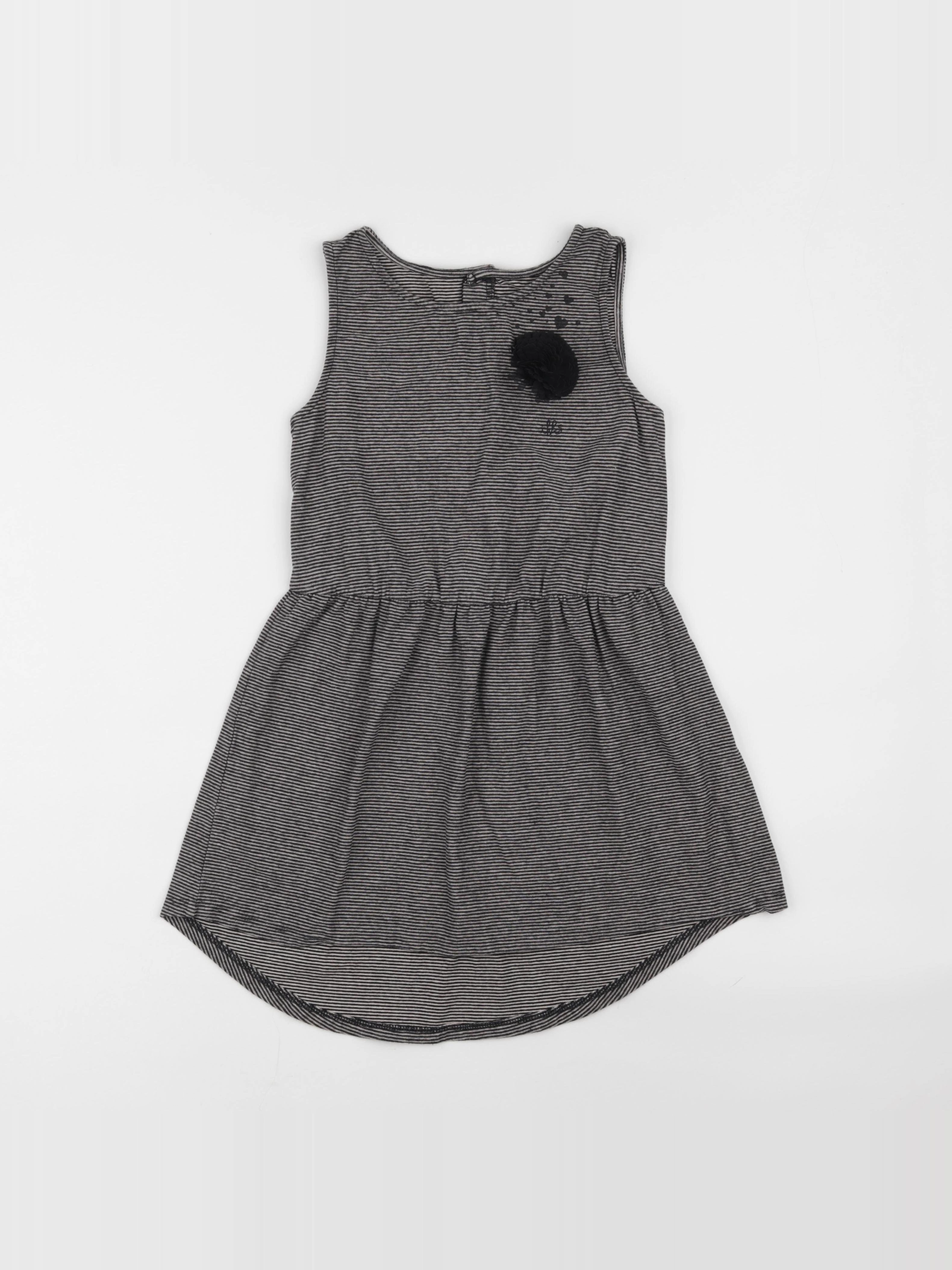 IKKS - robe noir, beige - 10 ans