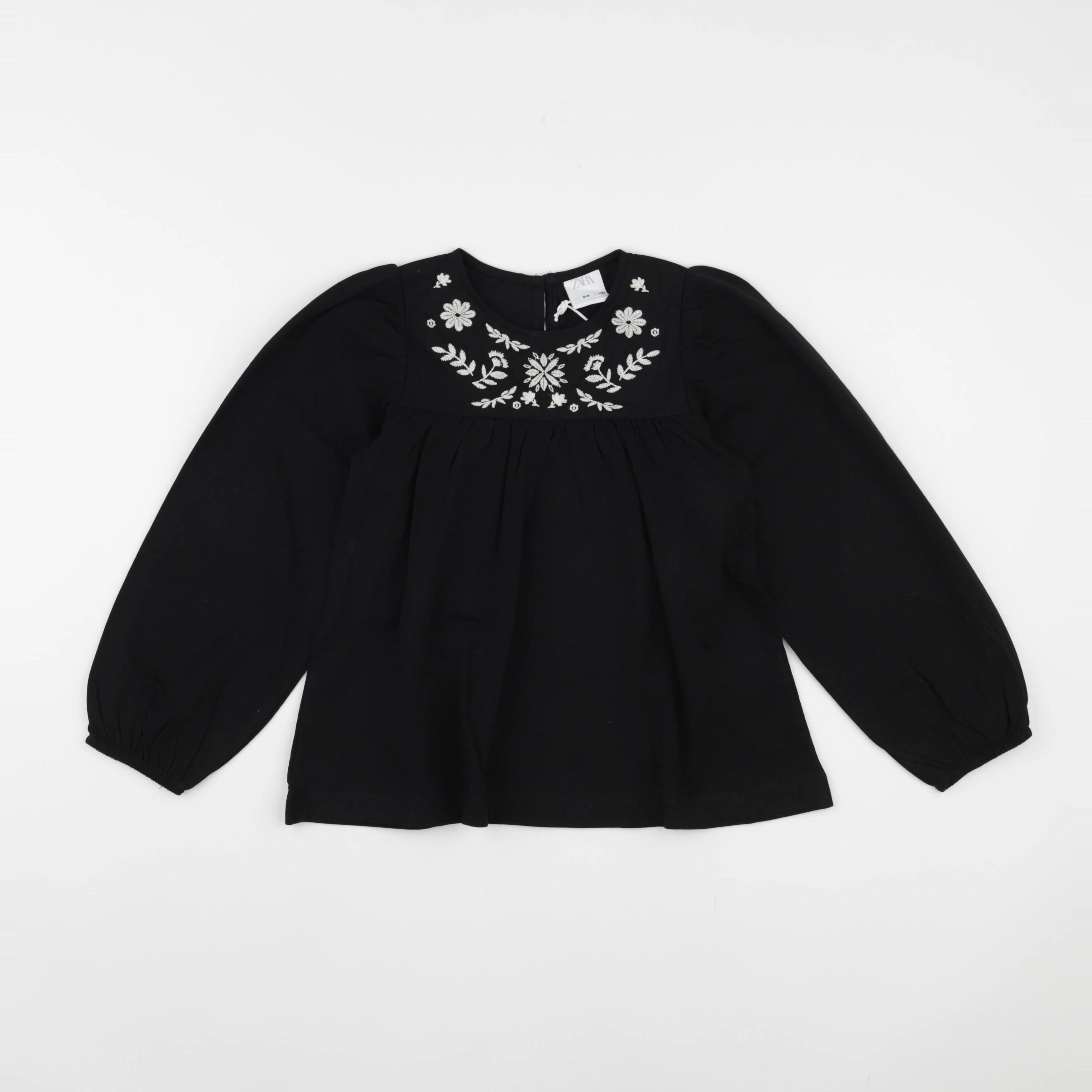 Zara - blouse noir - 8/9 ans