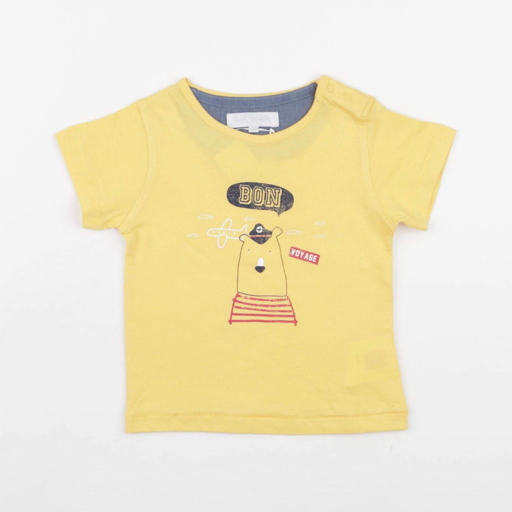 Cadet Rousselle - tee-shirt jaune - 12 mois