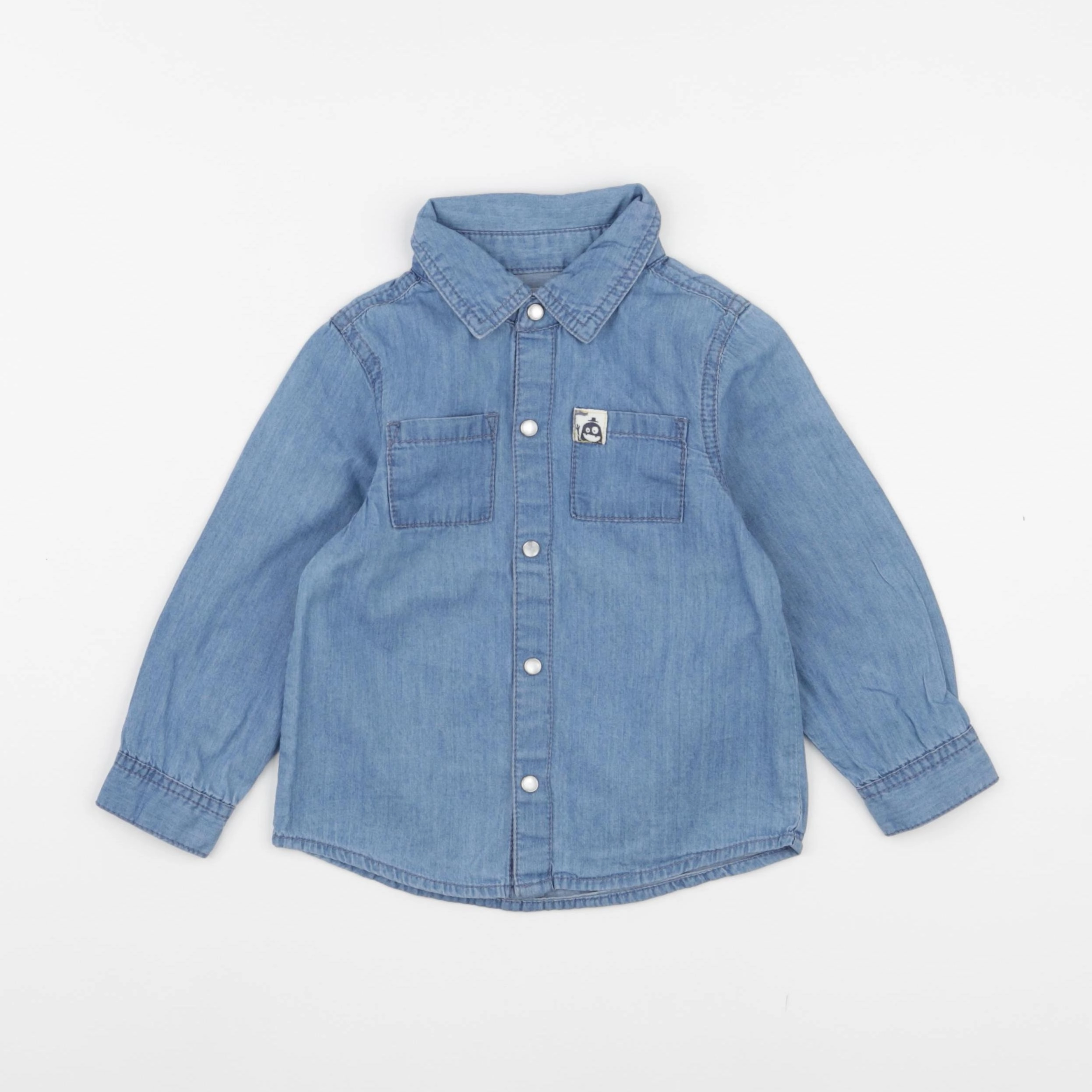 La Redoute - blouse bleu - 24 mois