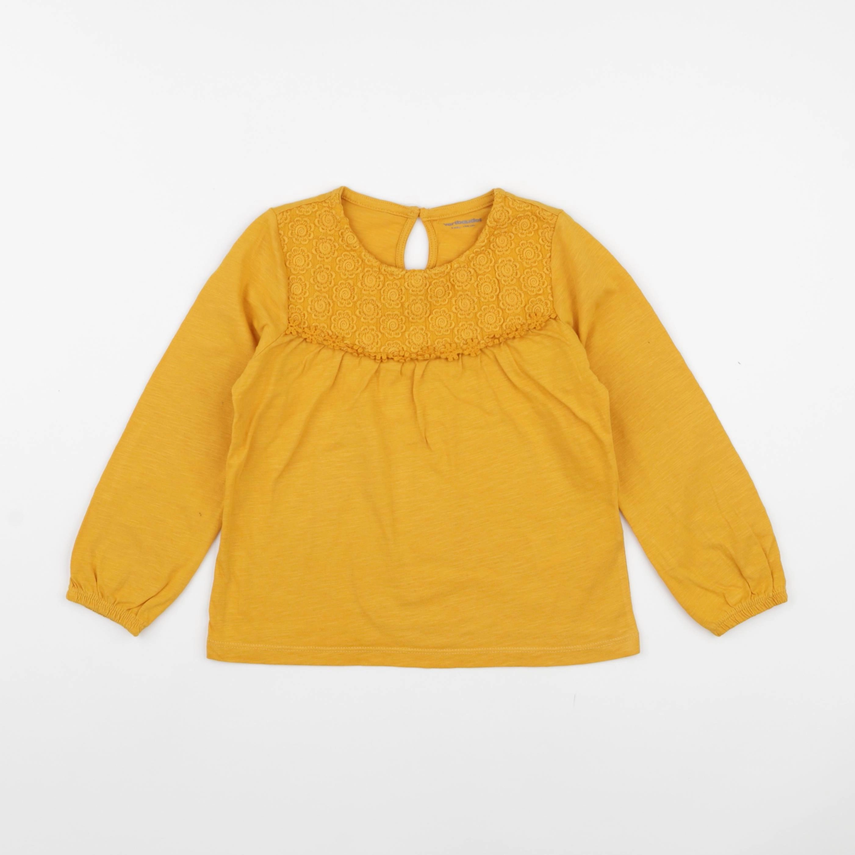 Vertbaudet - tee-shirt jaune - 5 ans