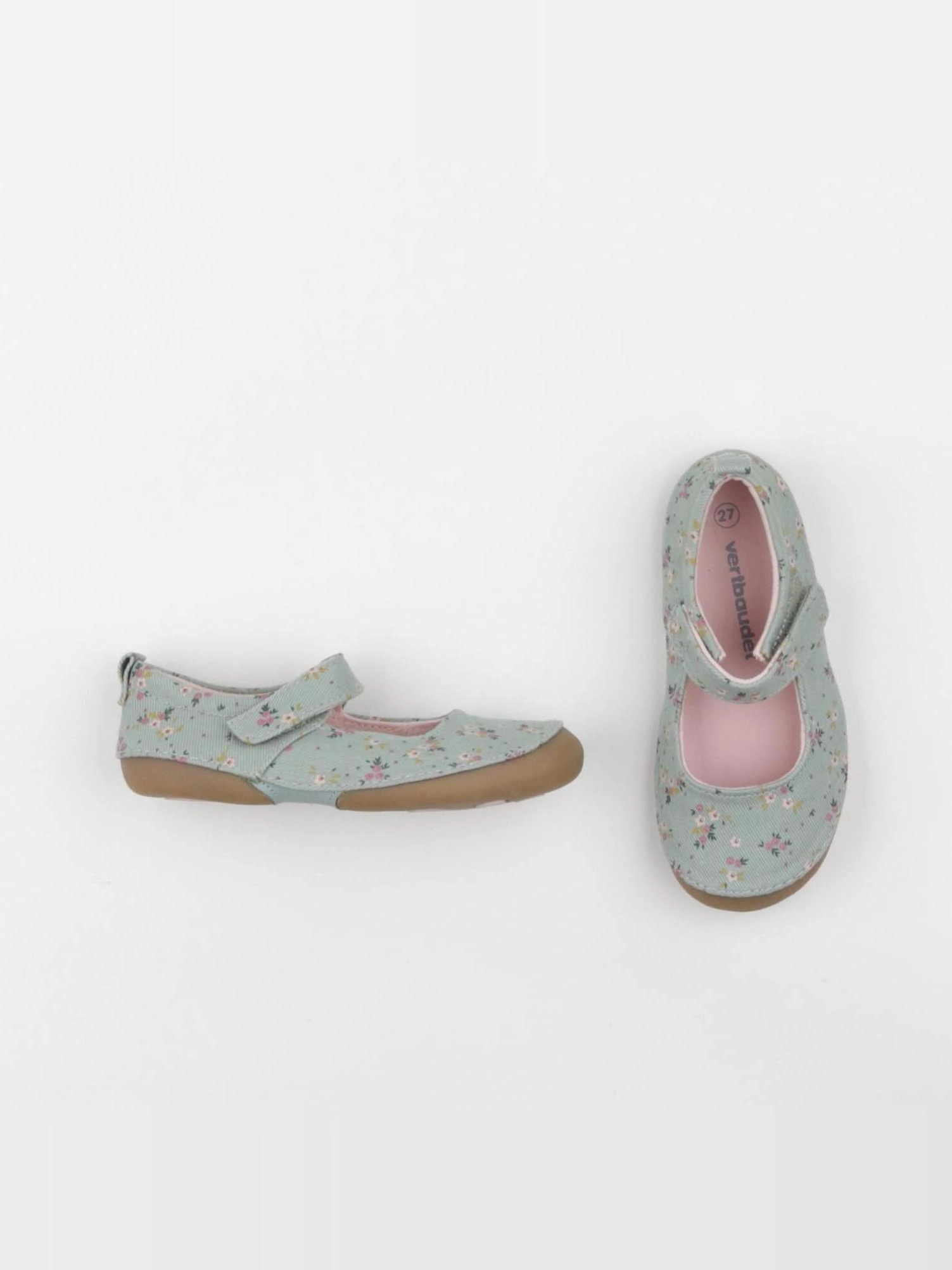 Vertbaudet - chaussons vert - pointure 27
