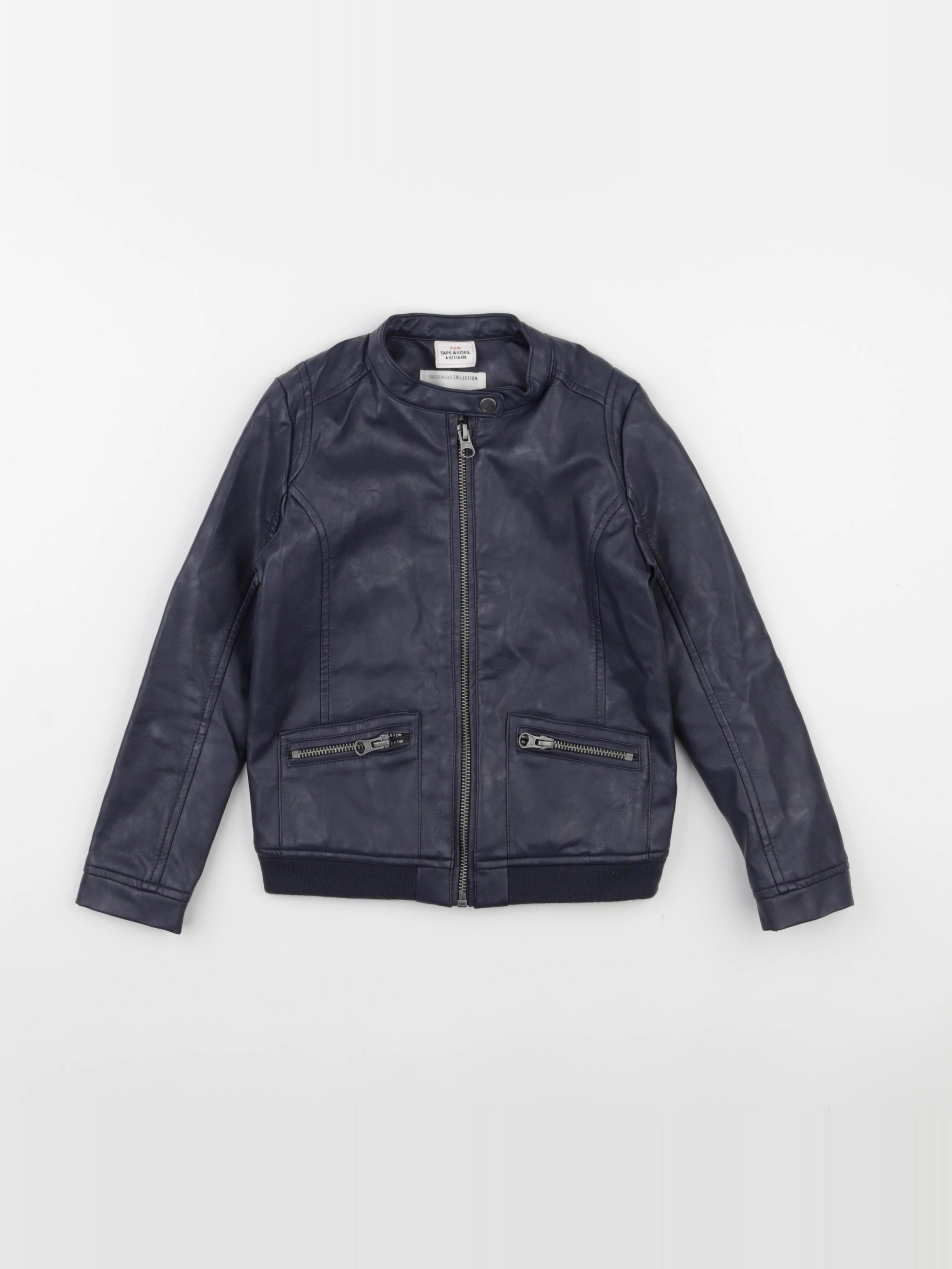 Tape à l'oeil - veste simili cuir noir - 6 ans
