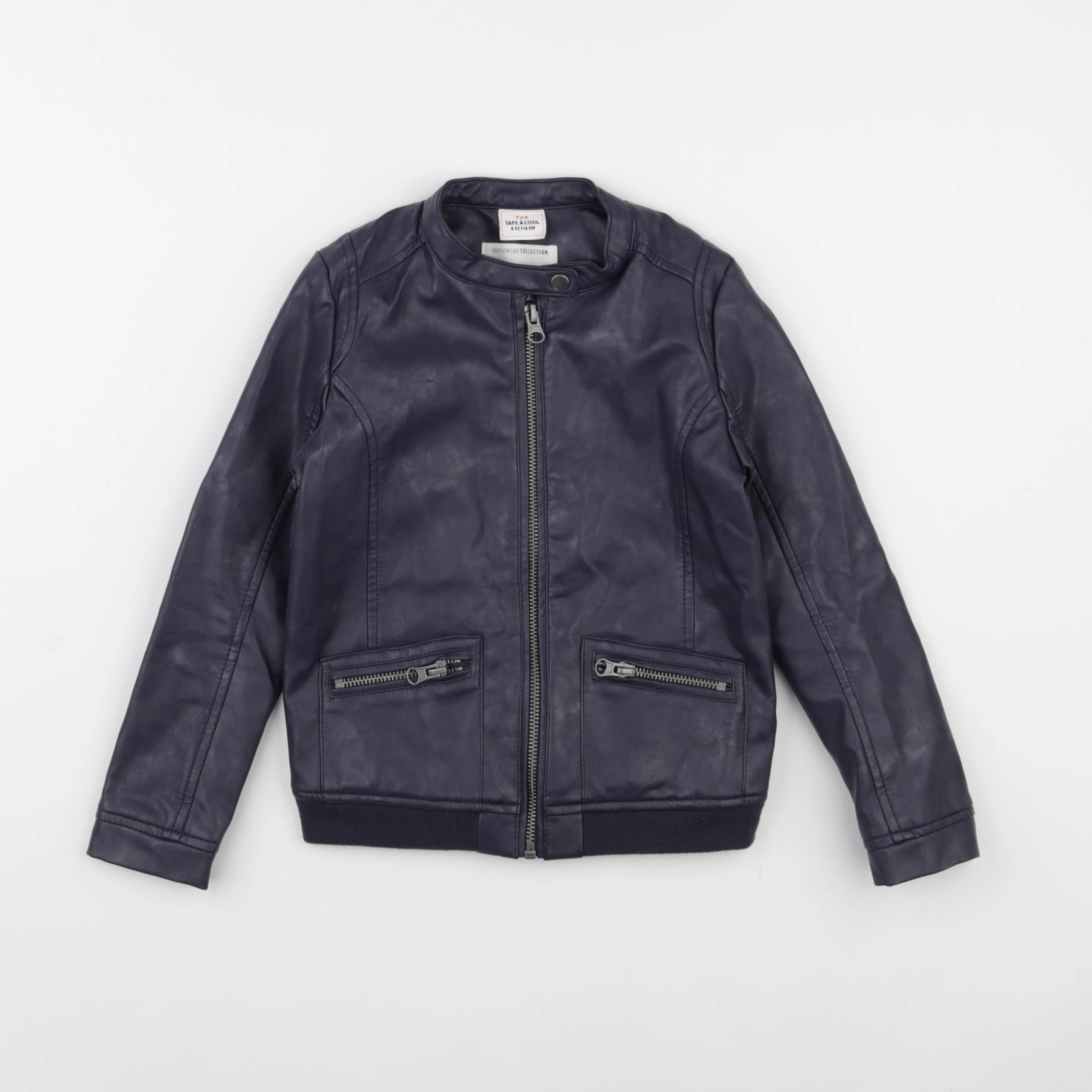 Tape à l'oeil - veste simili cuir noir - 6 ans