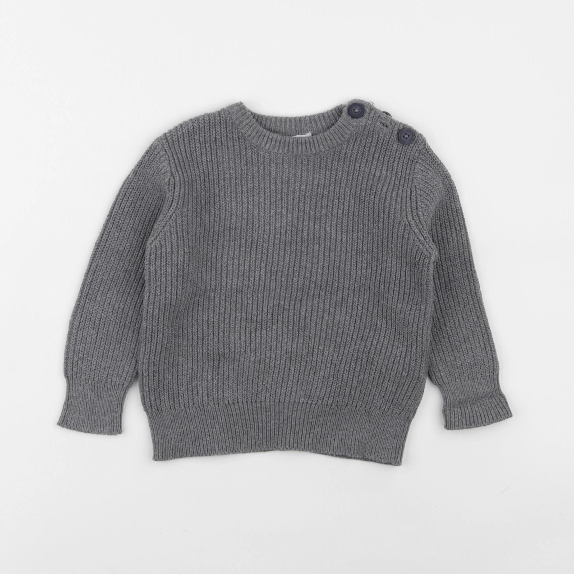 Vertbaudet - pull gris - 2 ans