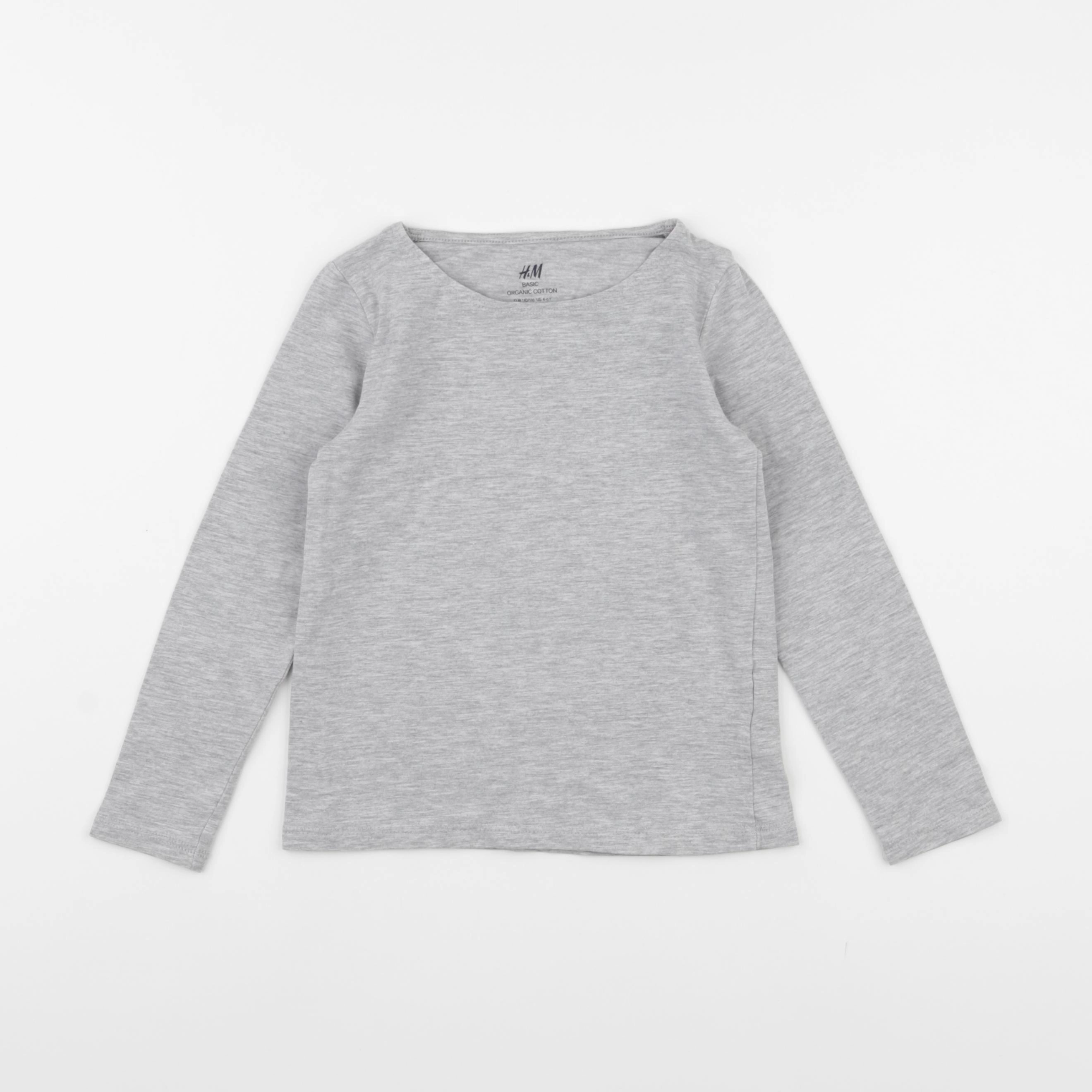 H&M - tee-shirt gris - 4/6 ans