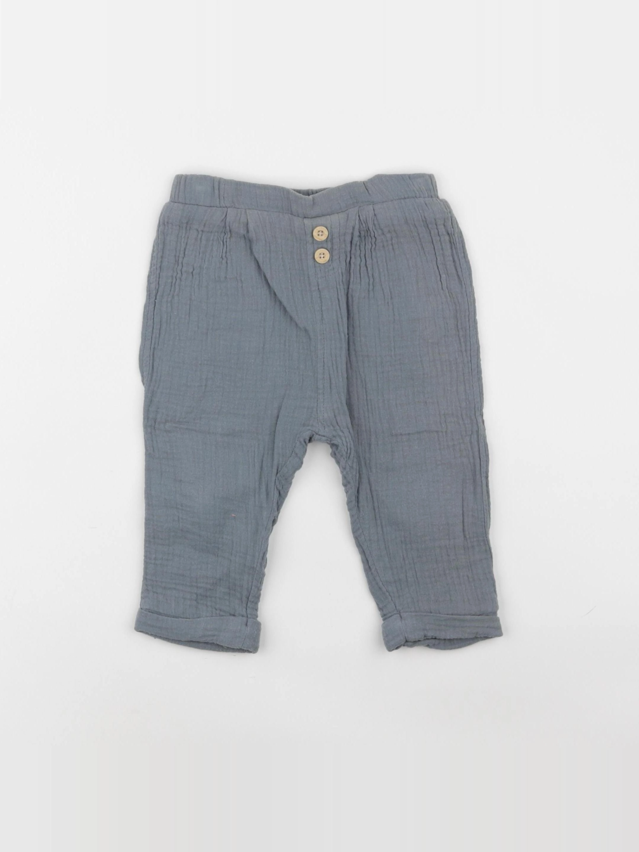Vertbaudet - pantalon vert - 18 mois