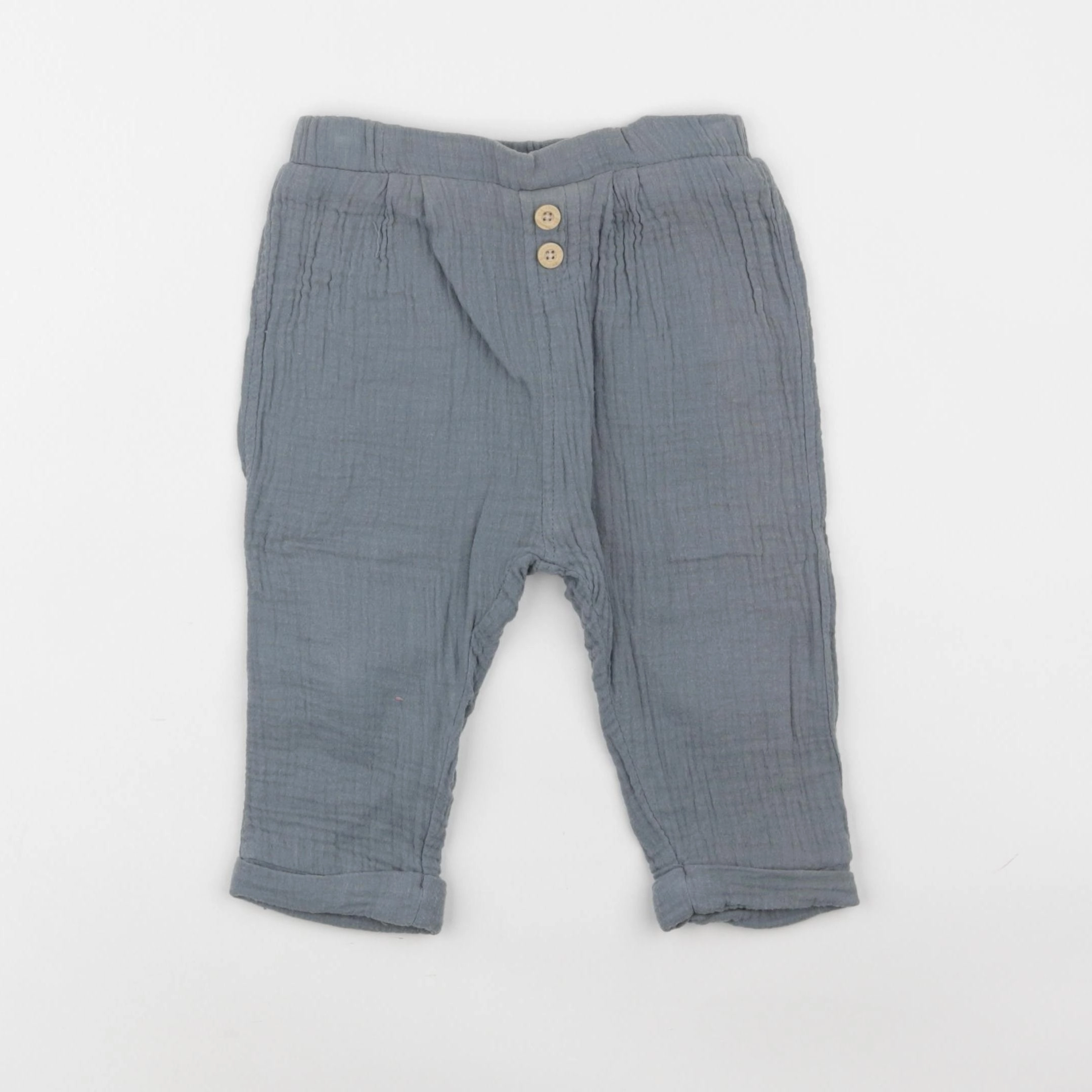 Vertbaudet - pantalon vert - 18 mois