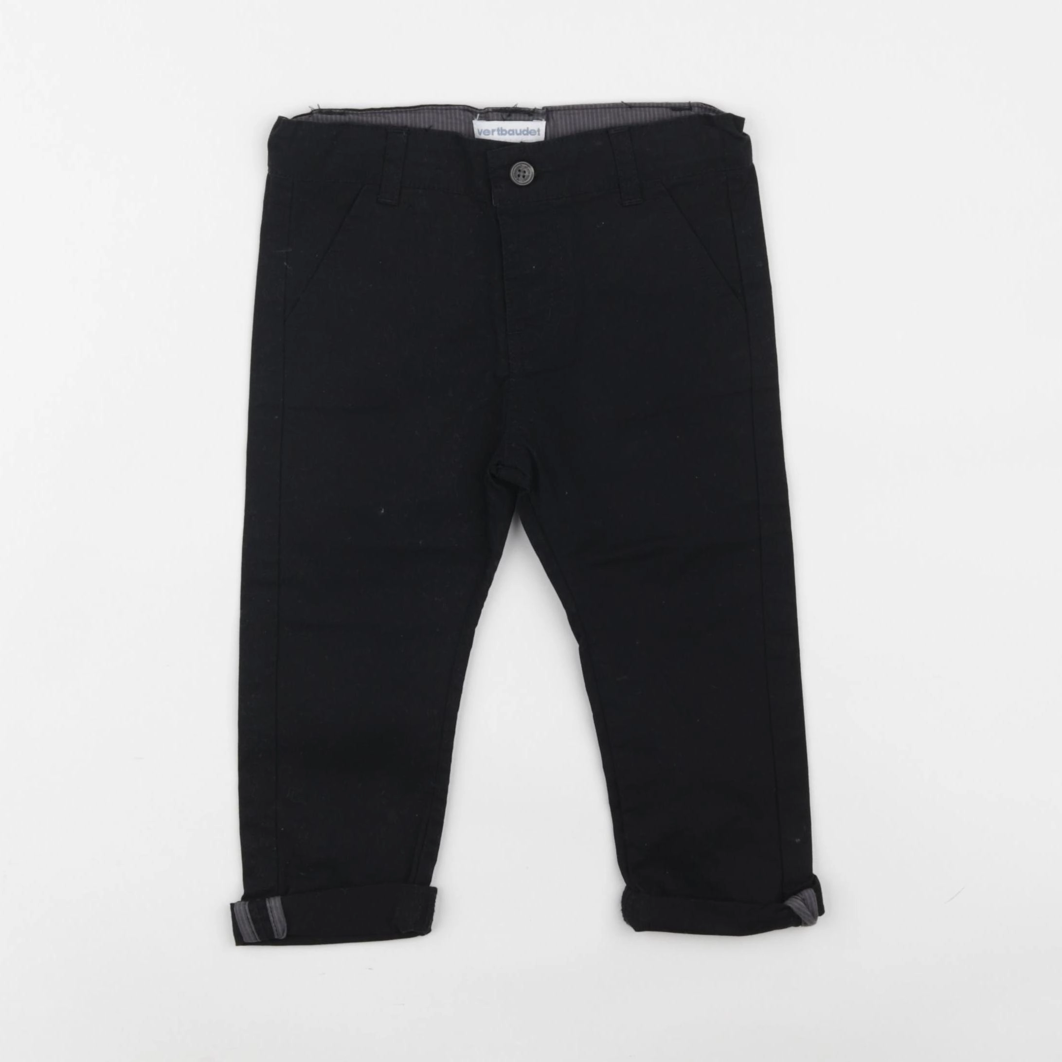 Vertbaudet - pantalon noir - 18 mois
