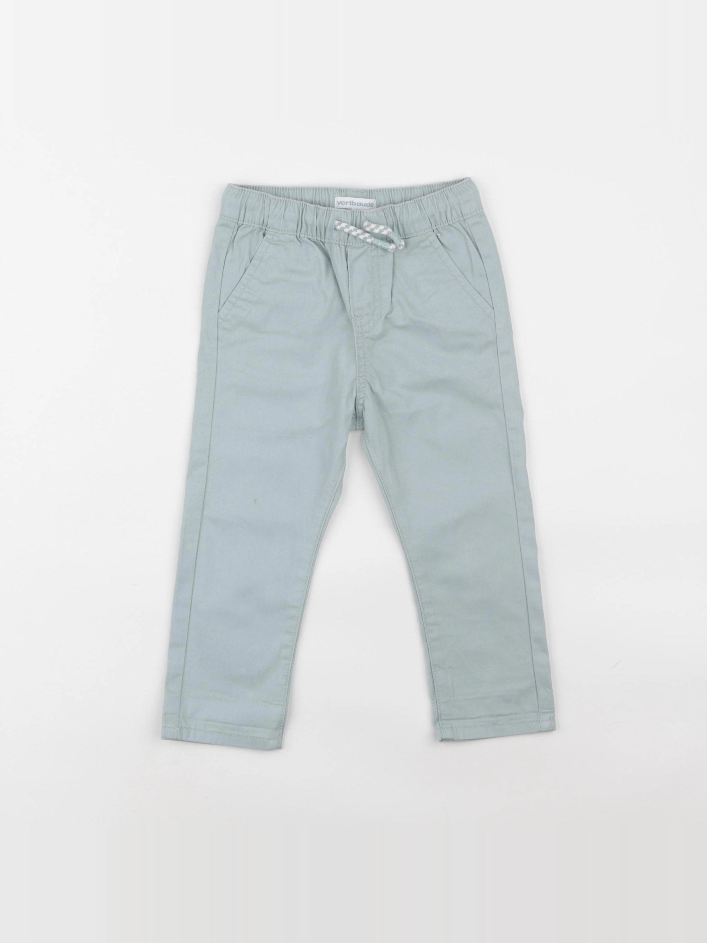 Vertbaudet - pantalon vert - 18 mois