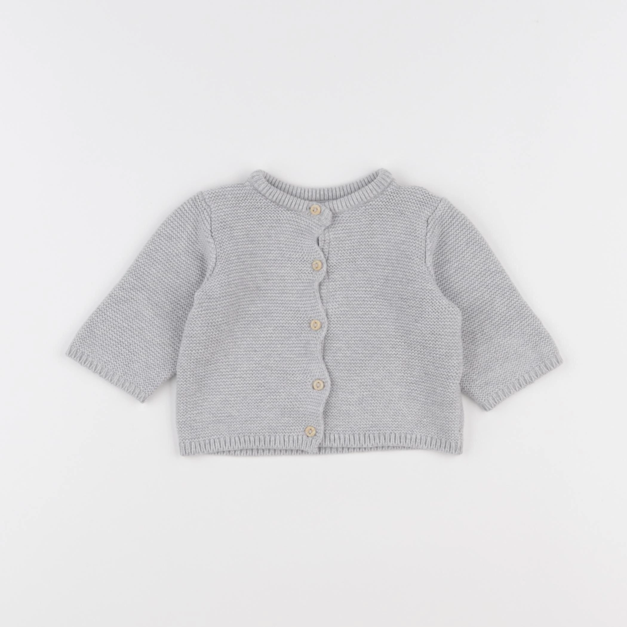 H&M - gilet gris - 1/2 mois