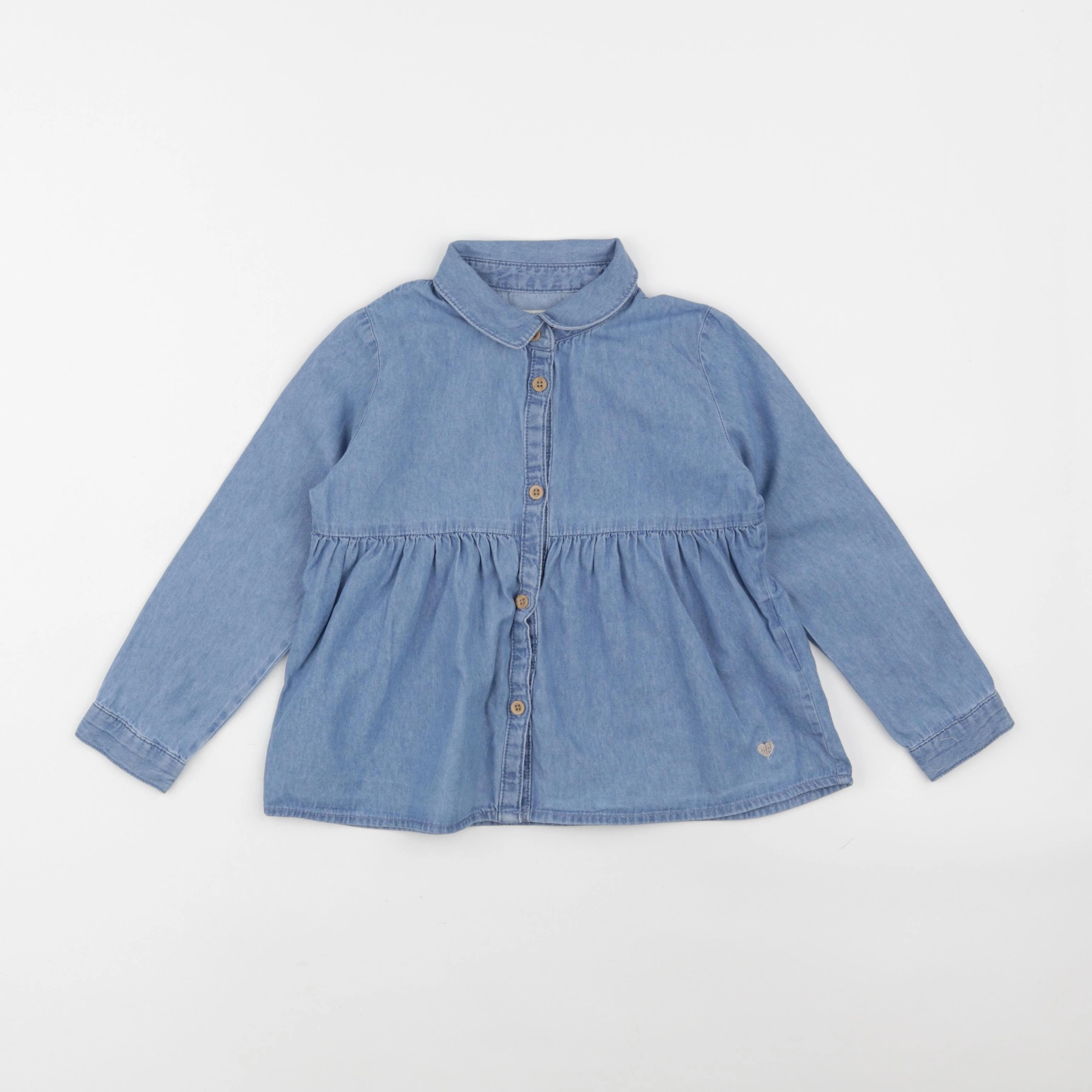 Vertbaudet - chemise bleu - 5 ans