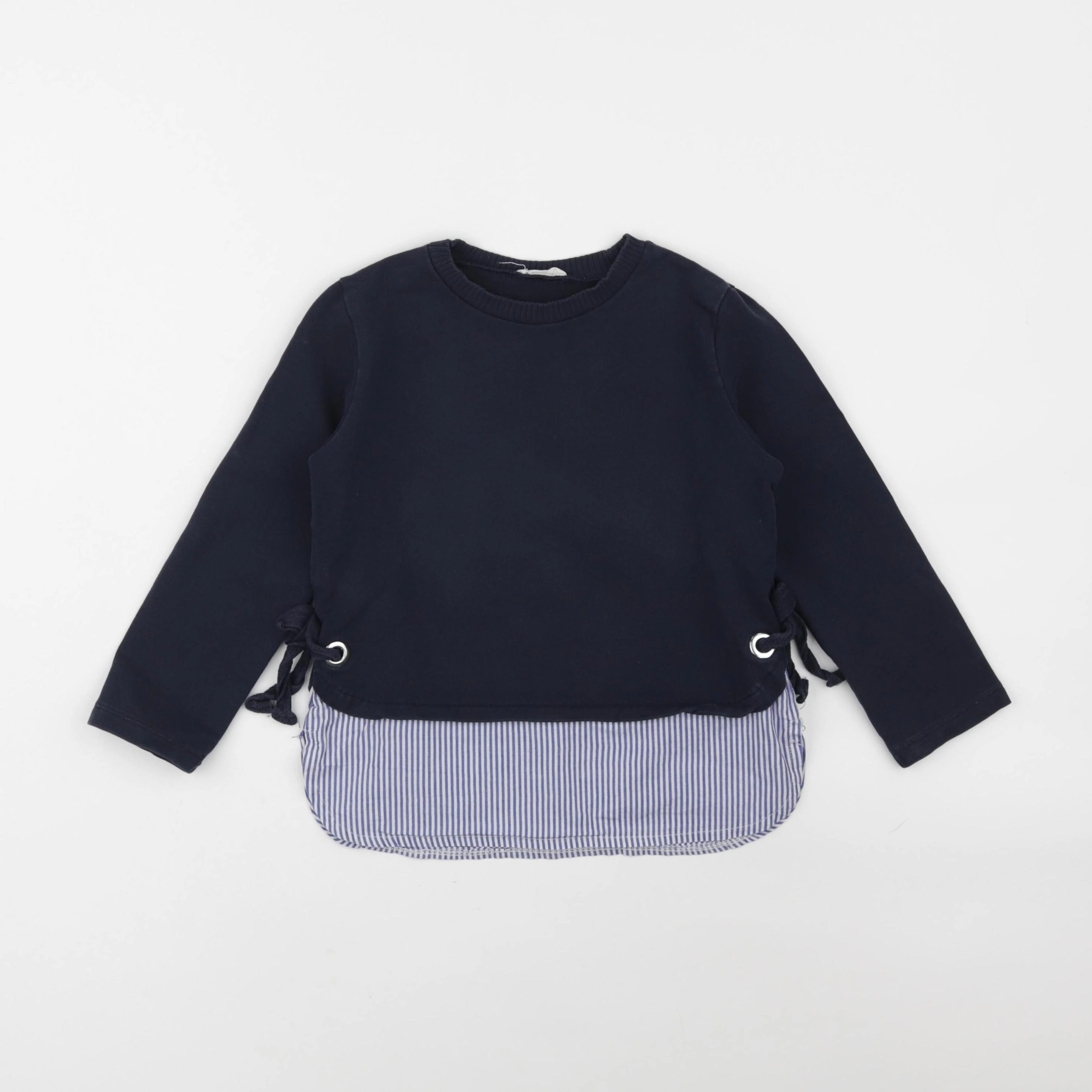 Little Cigogne - sweat bleu - 5 ans
