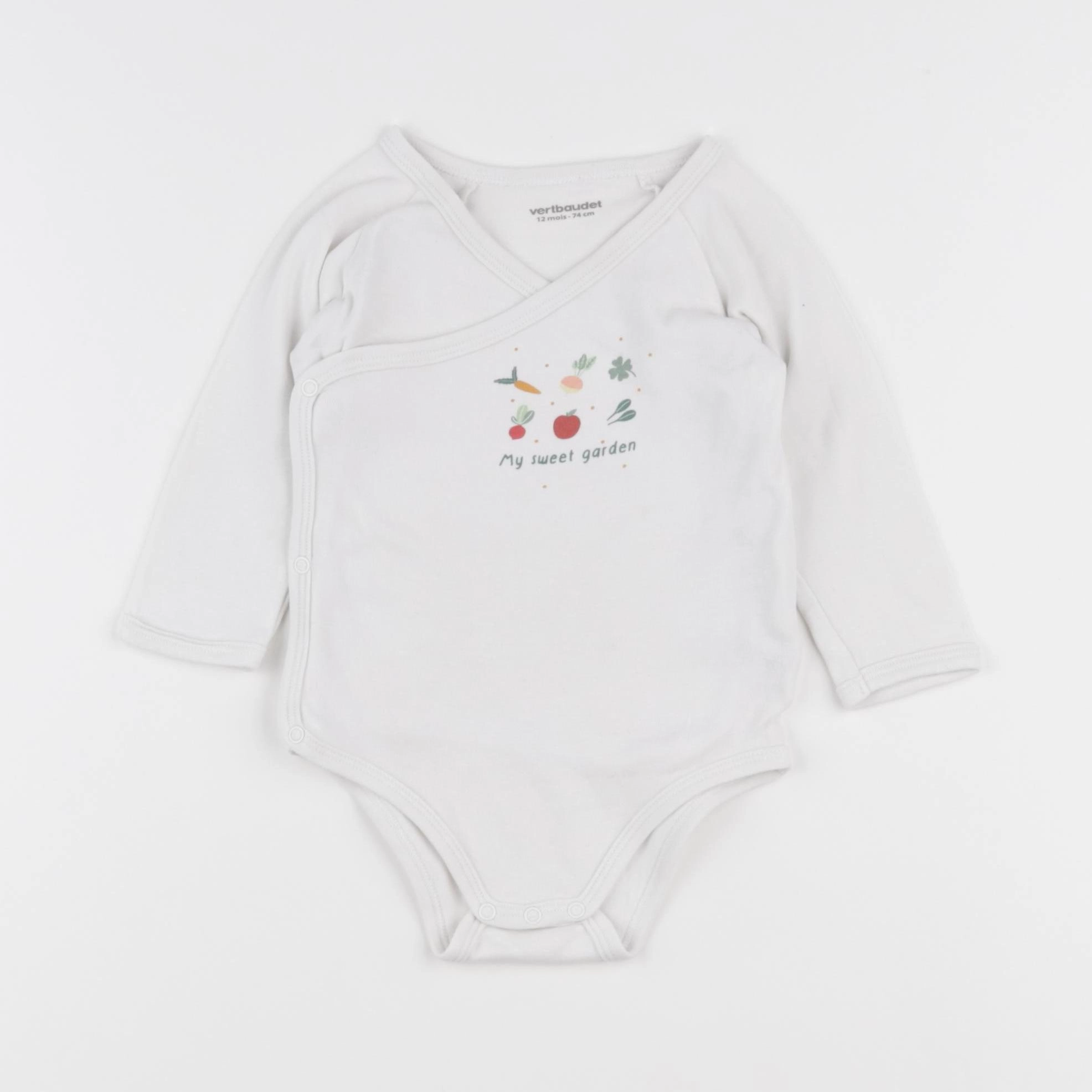 Vertbaudet - body blanc - 12 mois