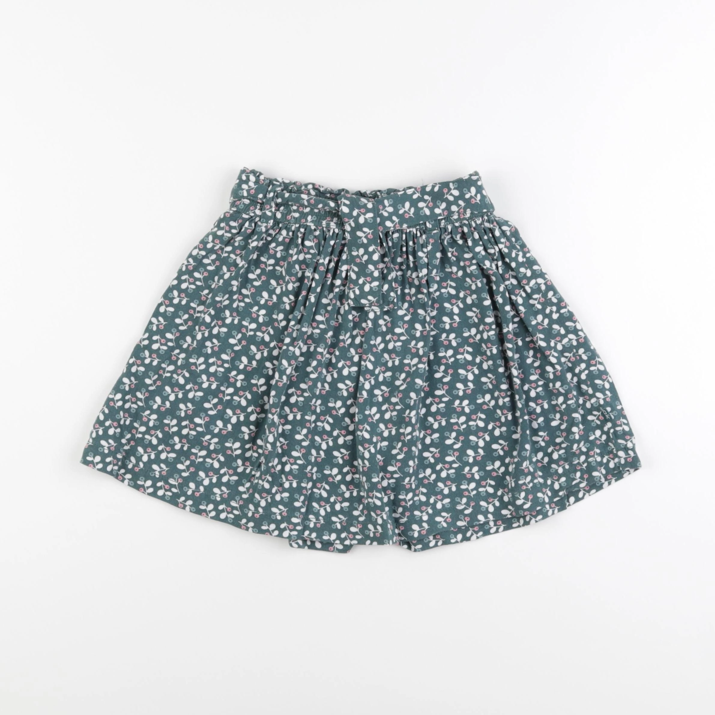 Okaidi - jupe vert, blanc - 6 ans