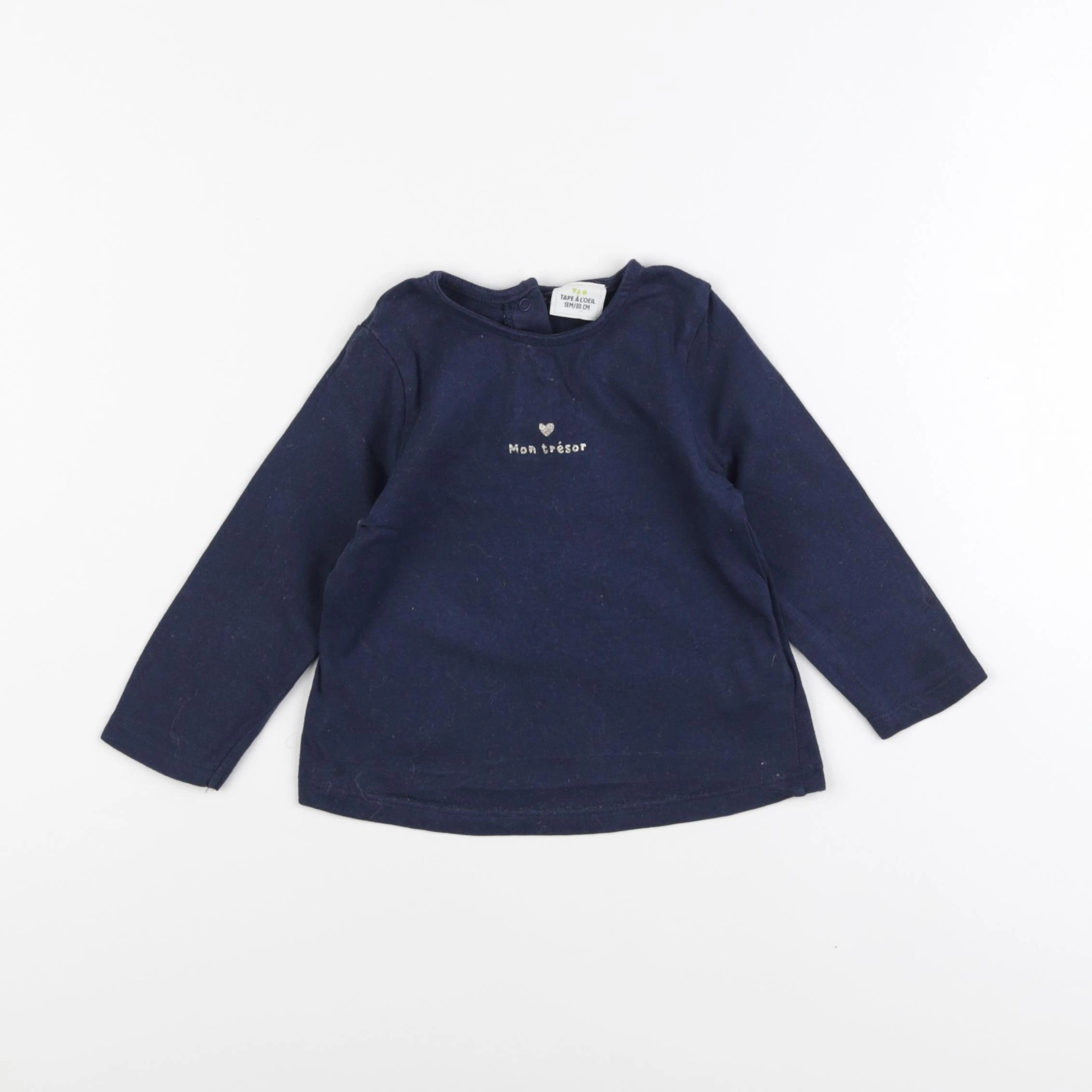 Tape à l'oeil - tee-shirt bleu - 18 mois