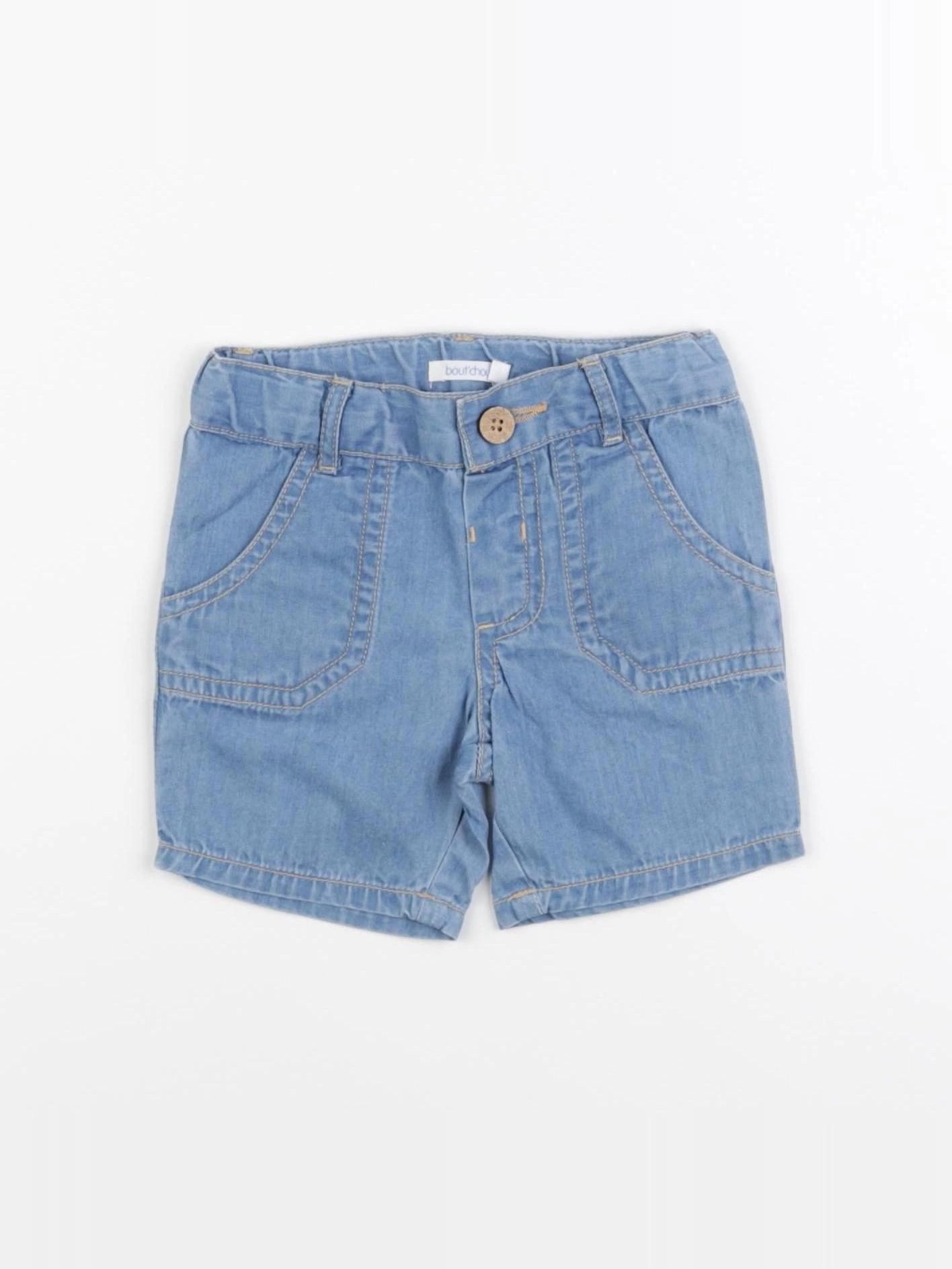 Boutchou - short bleu - 6 mois